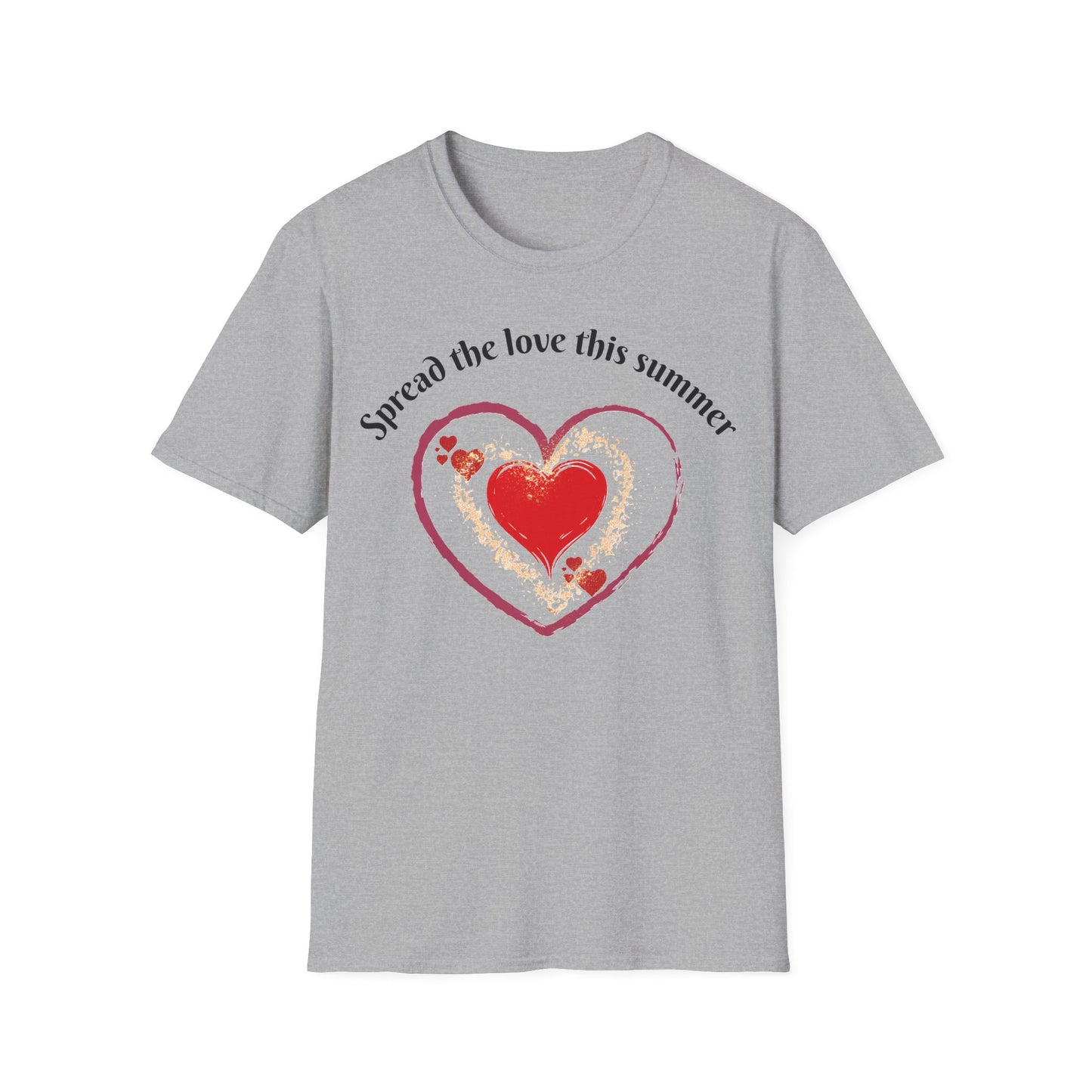 Heartfelt Love T-Shirt, Romantic Apparel, Softstyle Top