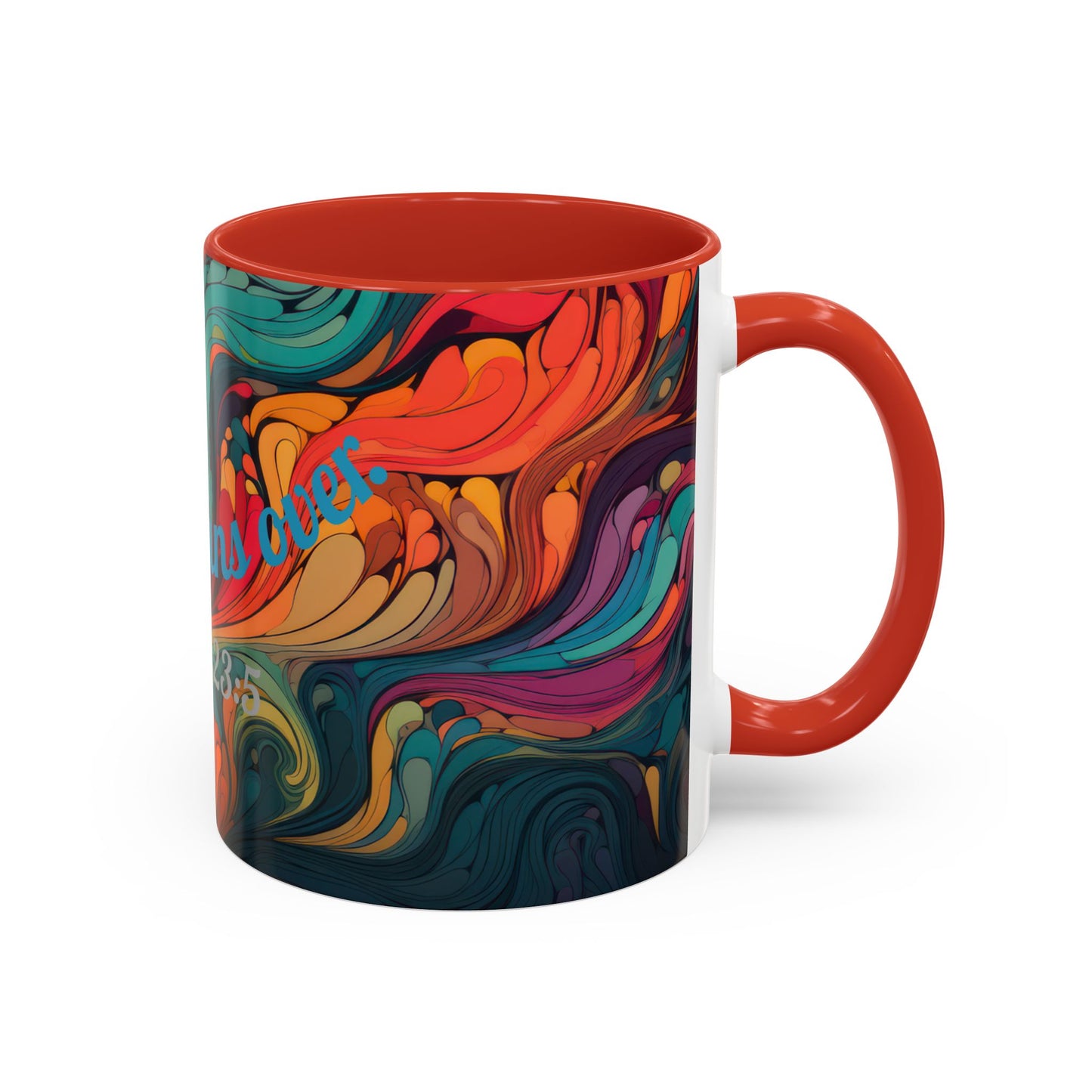 Colorful Ceramic Cup, Motivational Gift.