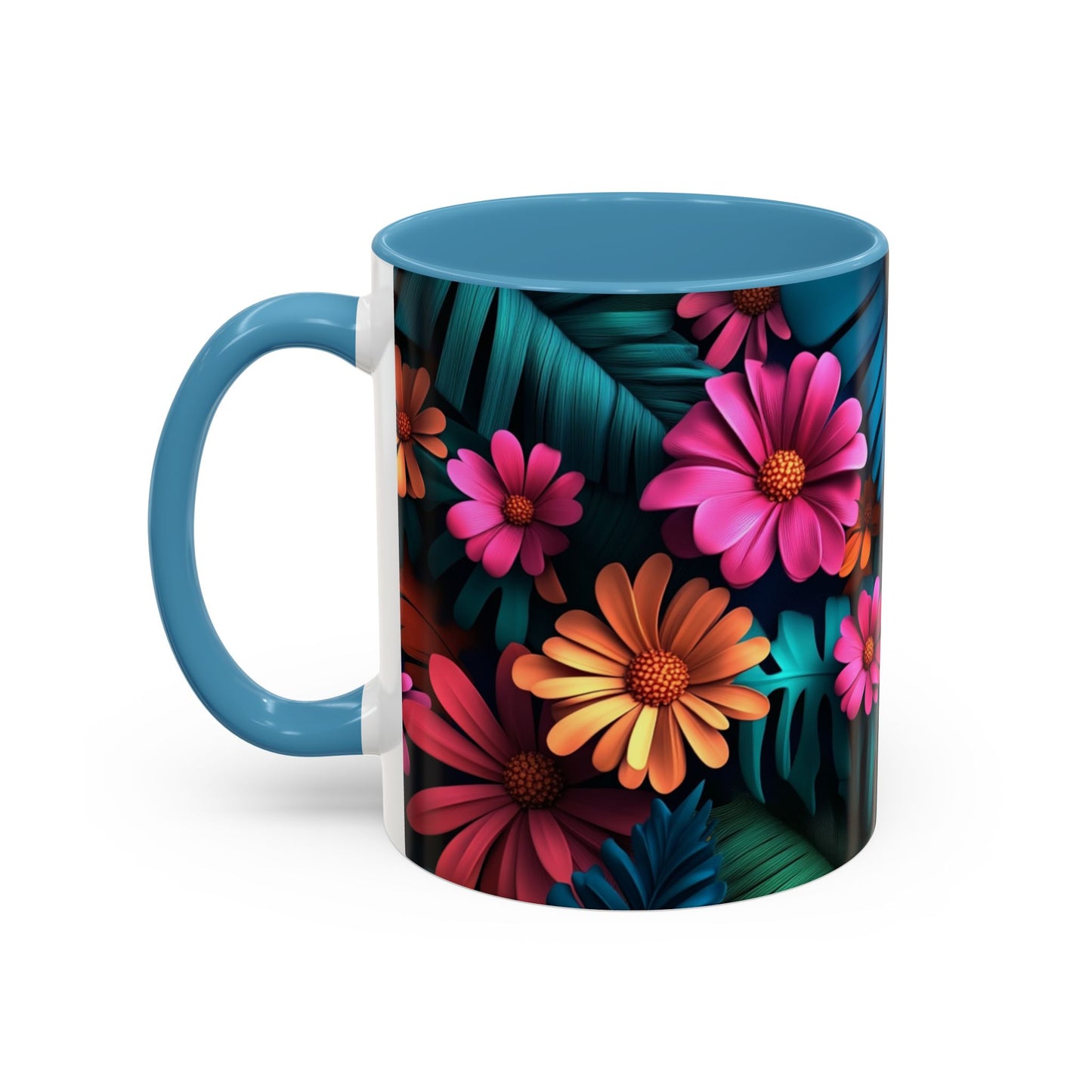 Vibrant Floral Coffee Mug