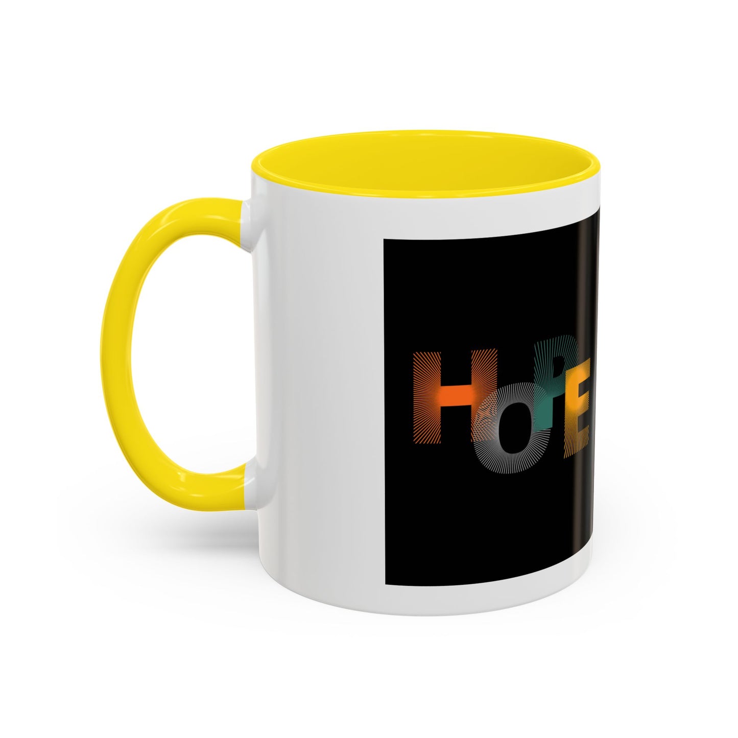 Hope-Inspired Accent Coffee Mug | Motivational Drinkware, Gift for Coffee Lovers, Inspirational Mug, Home & Office Decor, Unique Present
