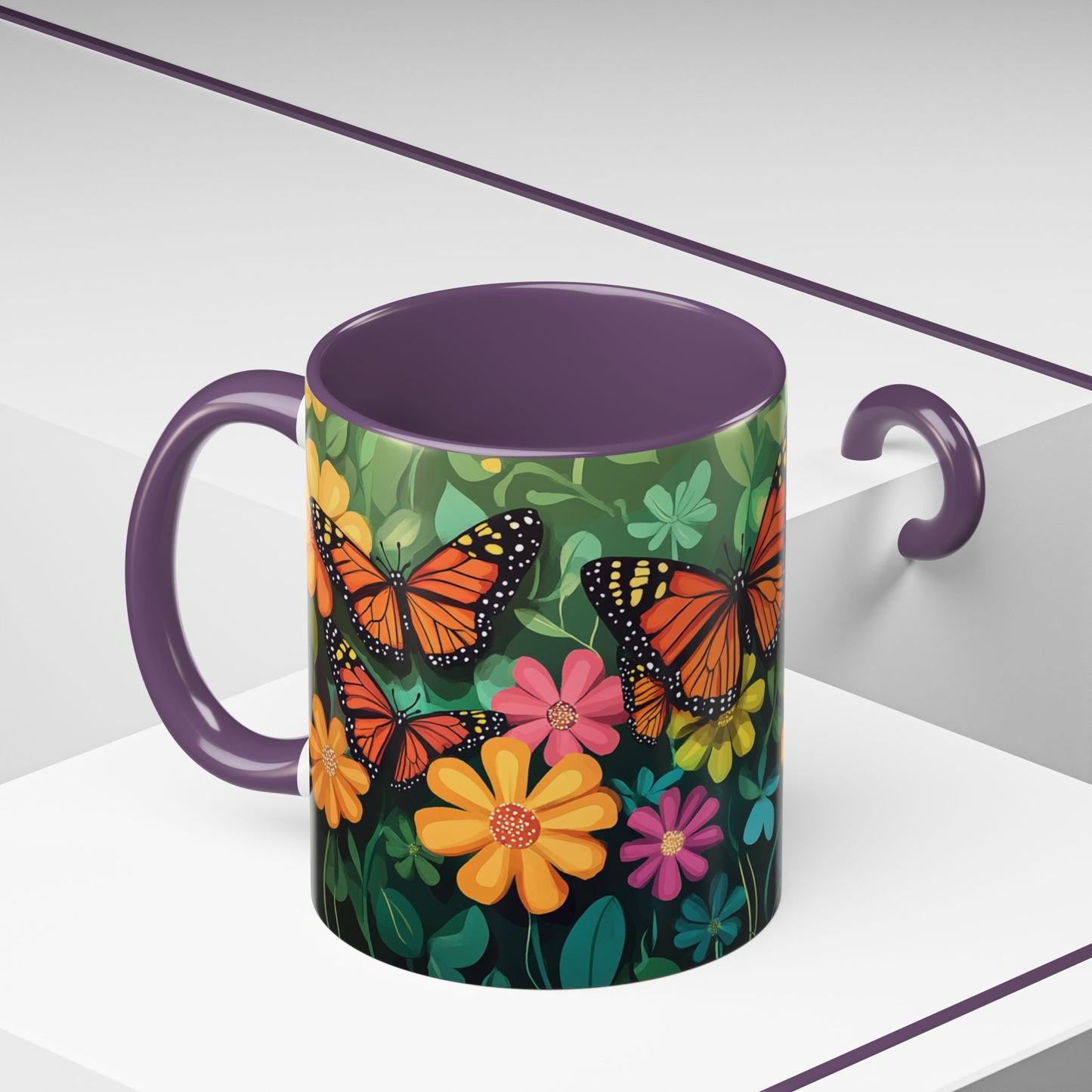 Butterfly Garden Accent Coffee Mug