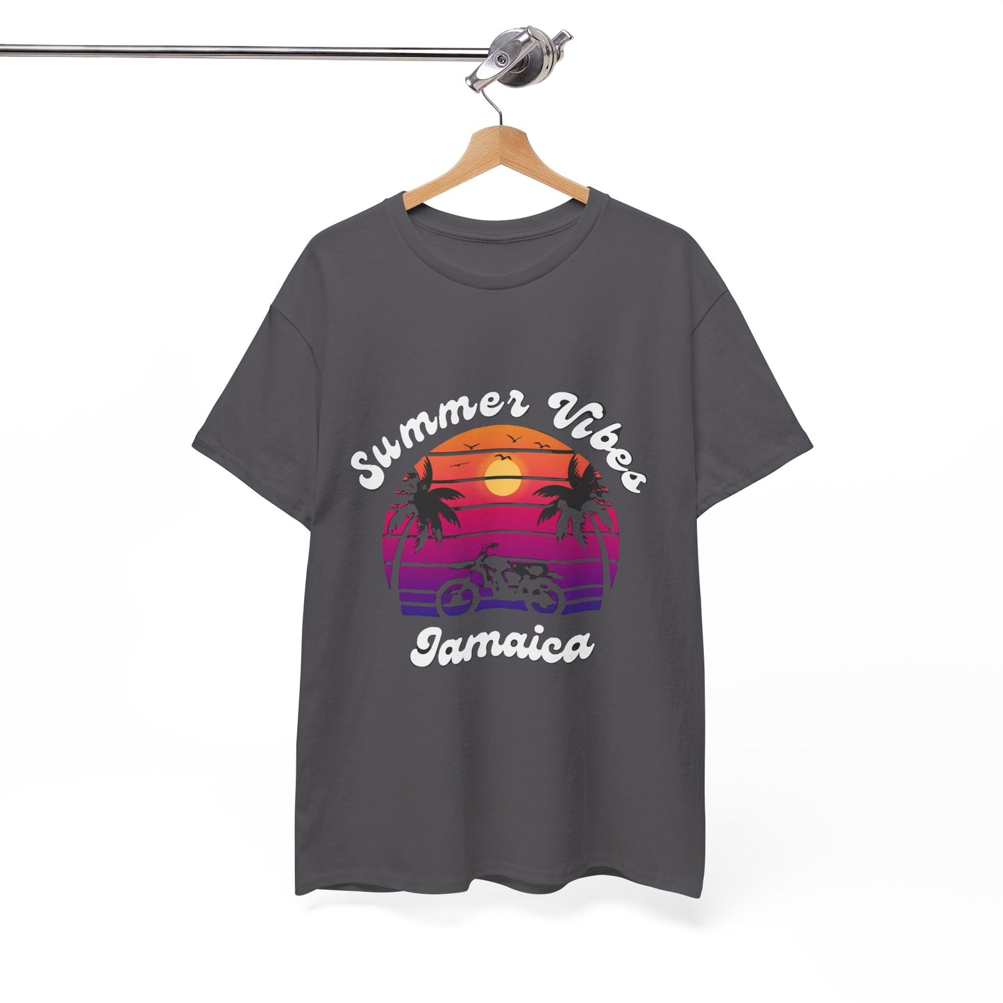 Summer Vibes Unisex Tee, Sunset Tropical Shirt.