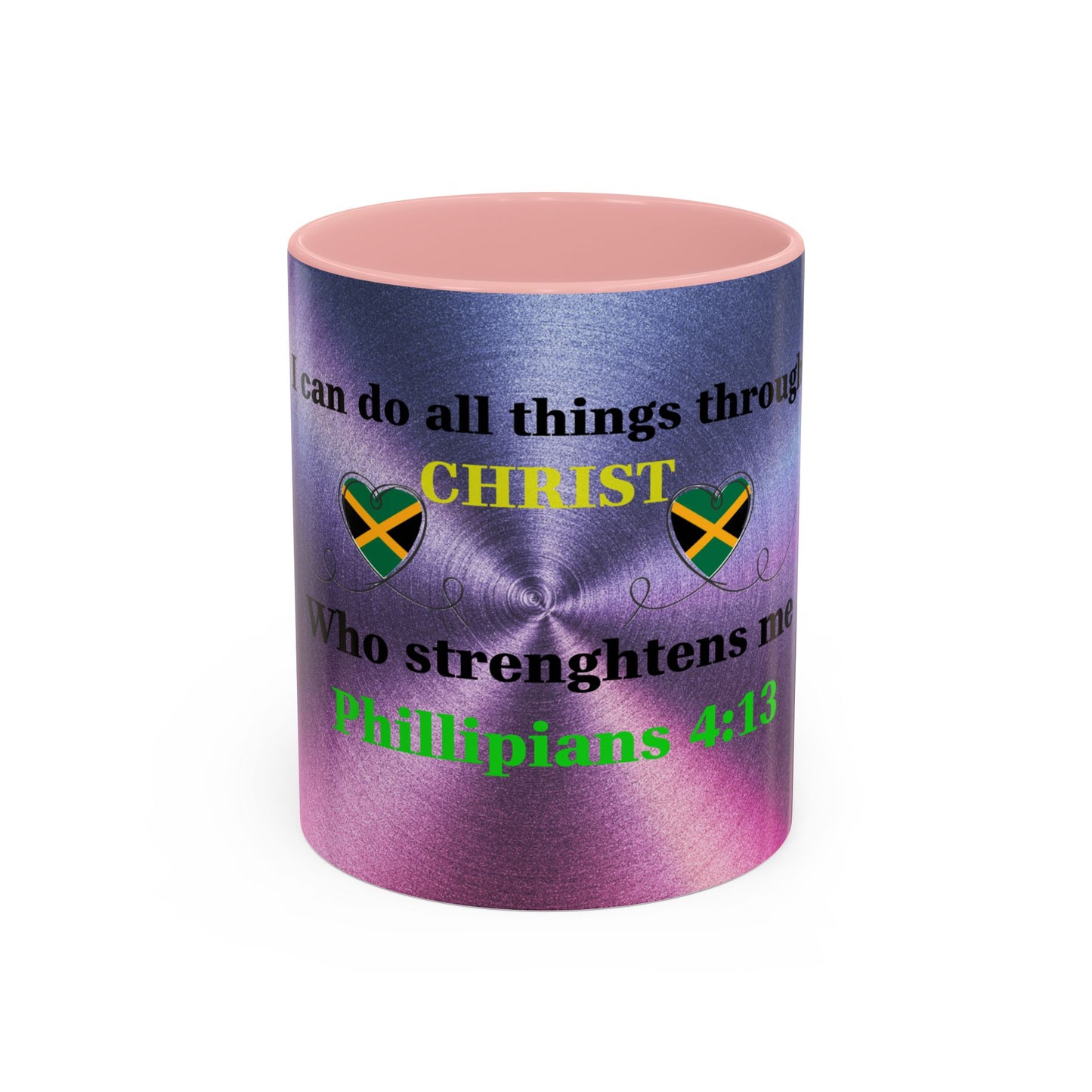 Faith-Based Coffee Cup, Inspirational Accent Coffee Mug, Christian Gift.