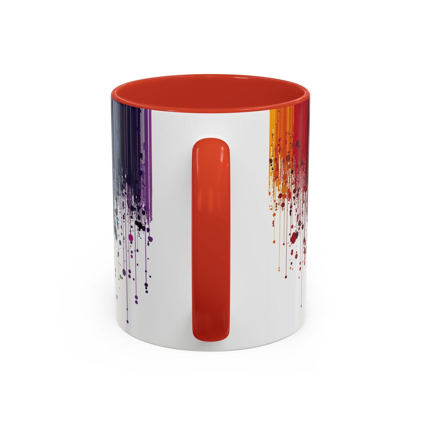 Vibrant Drip Pattern Ceramic Coffee Mug.