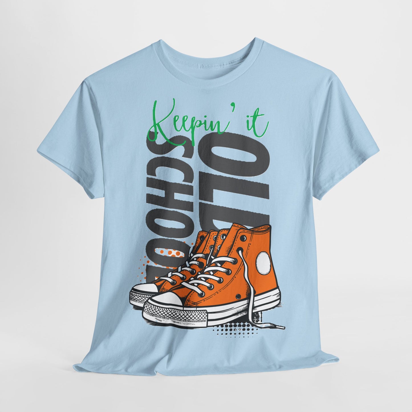 Unisex Cotton Tee - Keepin' it Old School, Vintage Graphic T-Shirt, Retro Style.