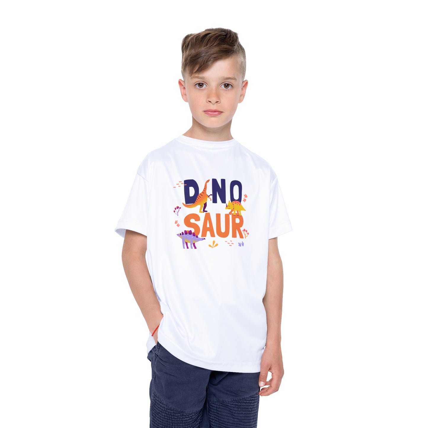 Kids Dinosaur Sports Jersey - Fun AOP Tee, Birthday Gift, Playwear, Dinosaur Lovers, Sports Team Apparel