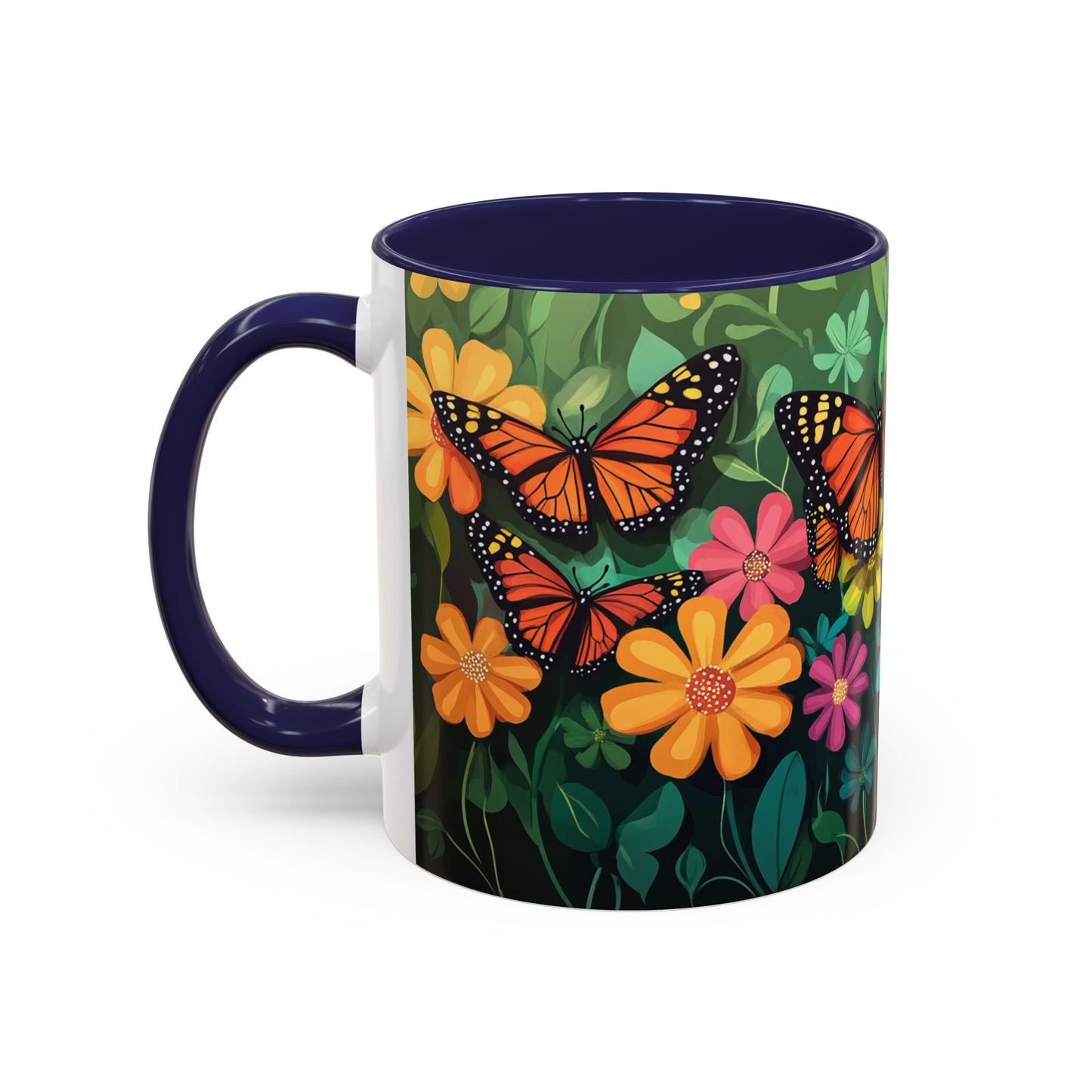 Unique Butterfly Garden Accent Coffee Mug