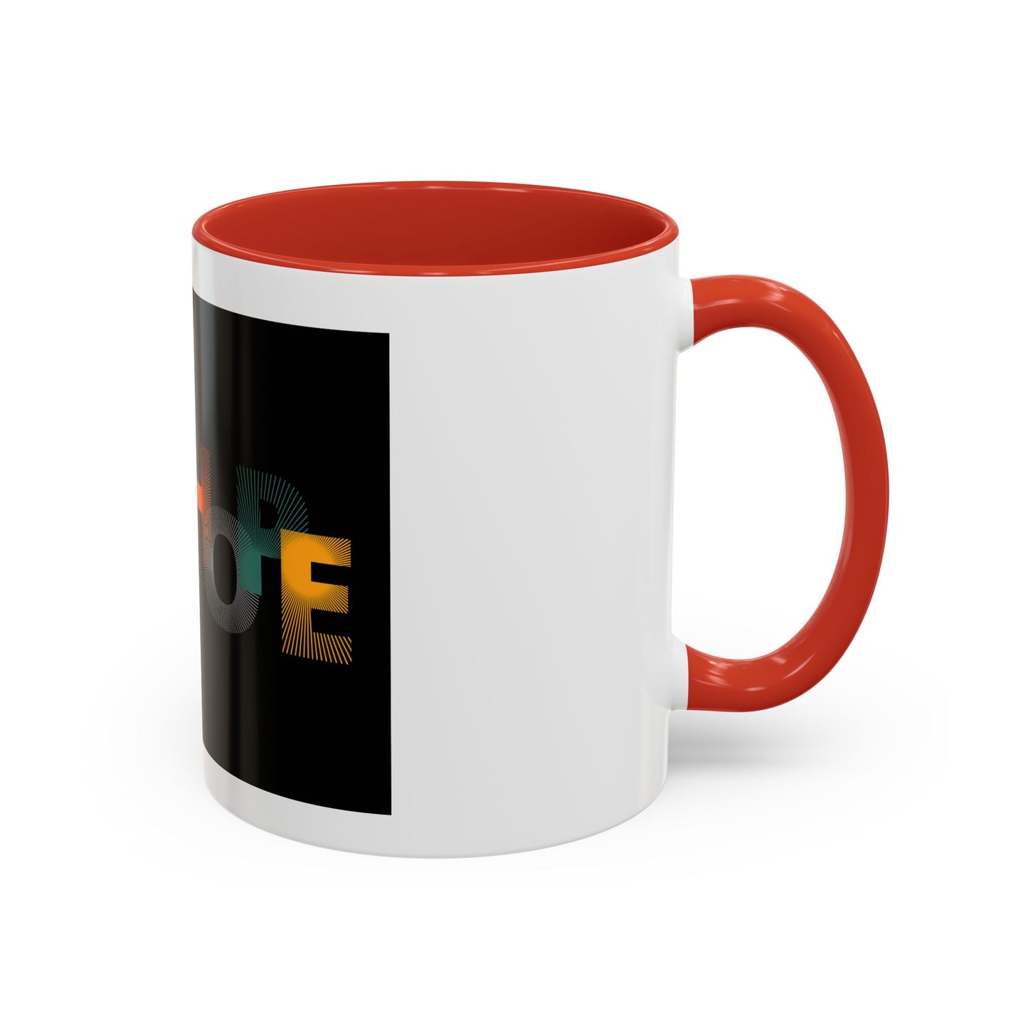 Hope-Inspired Accent Coffee Mug | Motivational Drinkware, Gift for Coffee Lovers, Inspirational Mug, Home & Office Decor, Unique Present