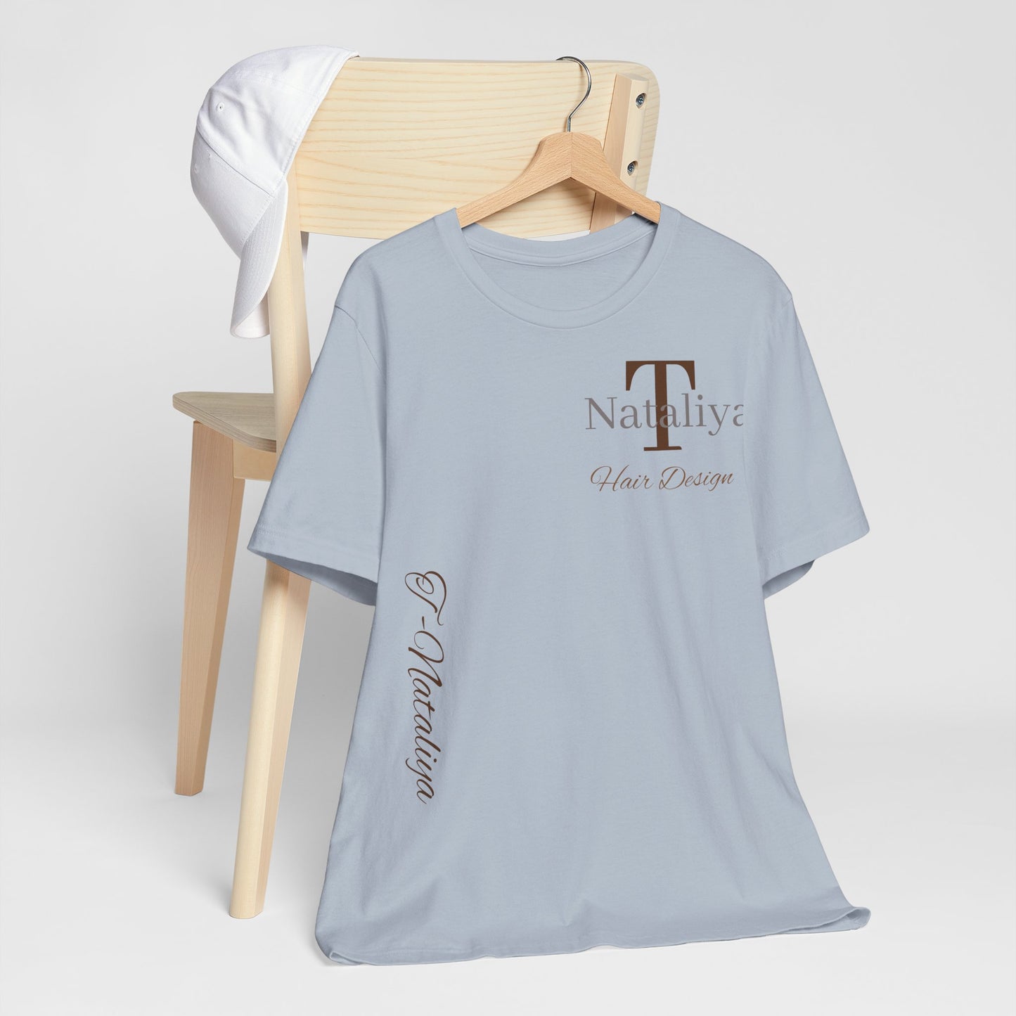 Nataliya Hair Design T-Shirt — Elegant Salon Logo Tee