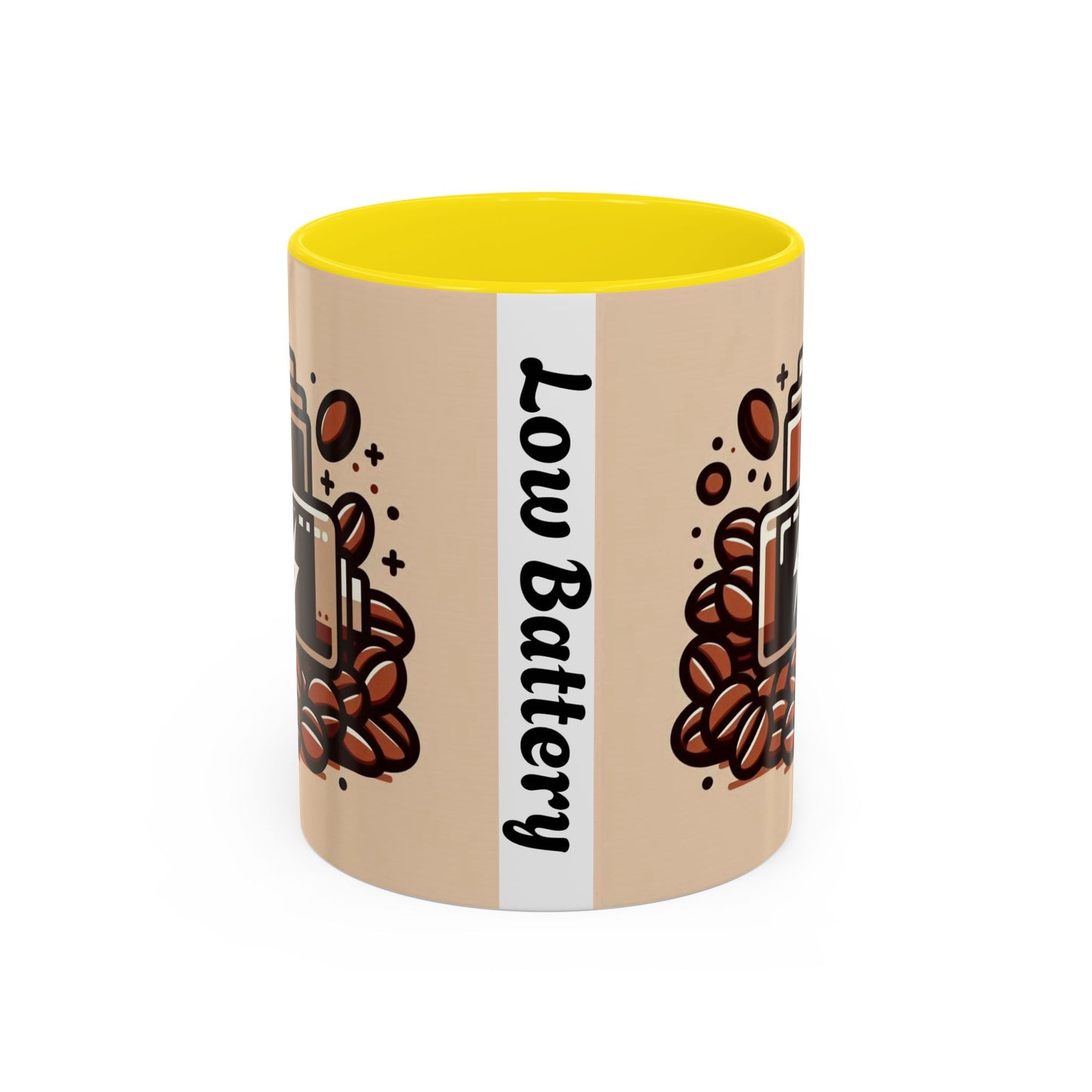 Low Battery Coffee Mug, Funny Coffee Cup, Gift for Caffeine Lovers, Unique Office Mug, Java Enthusiast Cup