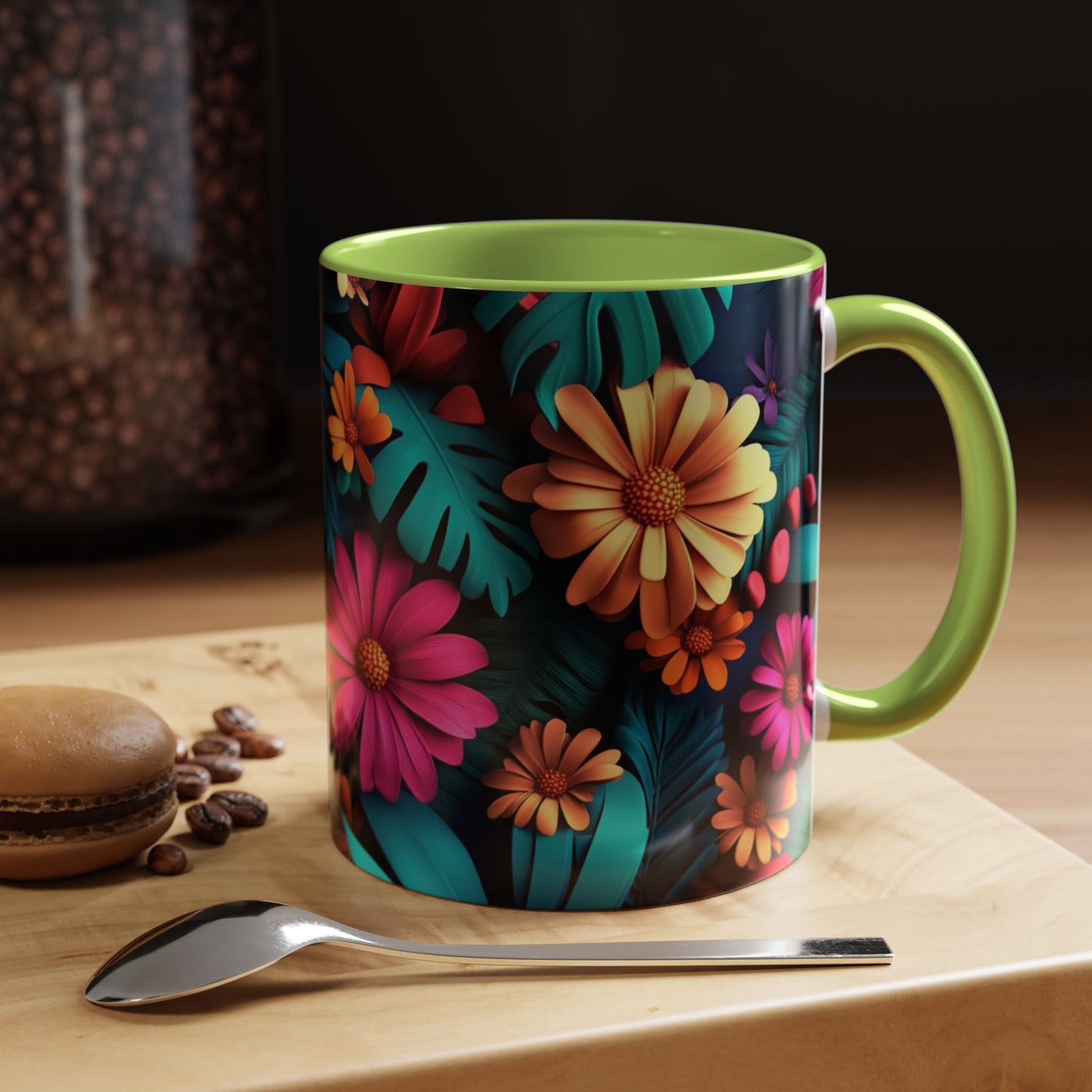 Vibrant Floral Coffee Mug