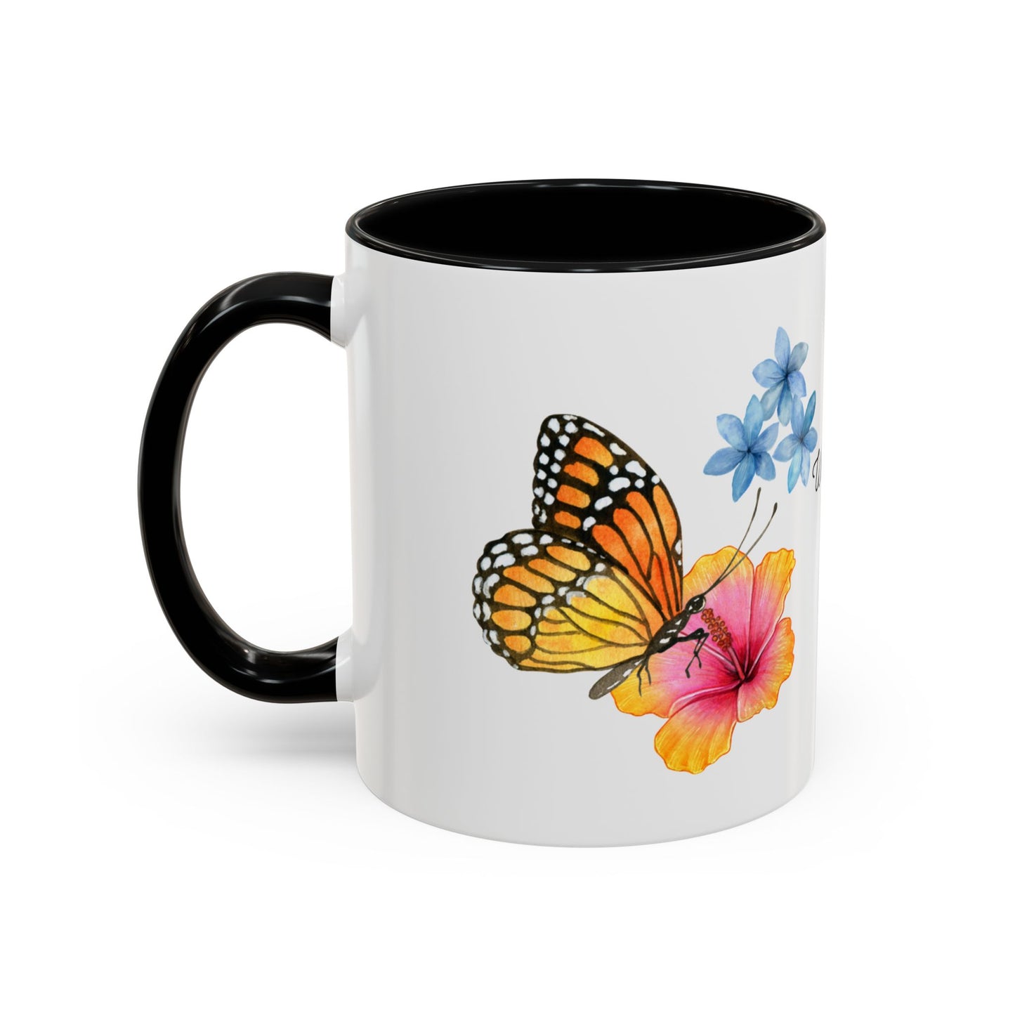 Butterfly Design Accent Mug
