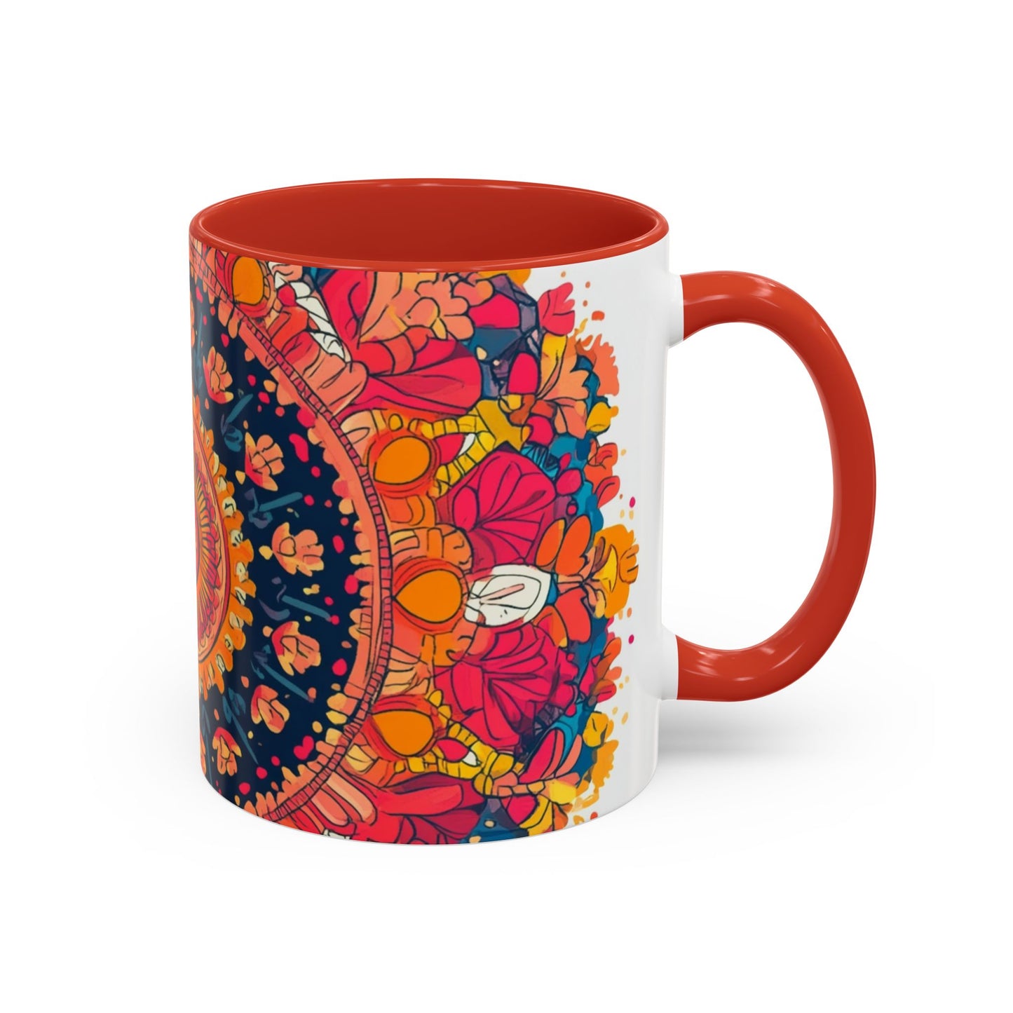 Vibrant Colorful Mandala Coffee Mug