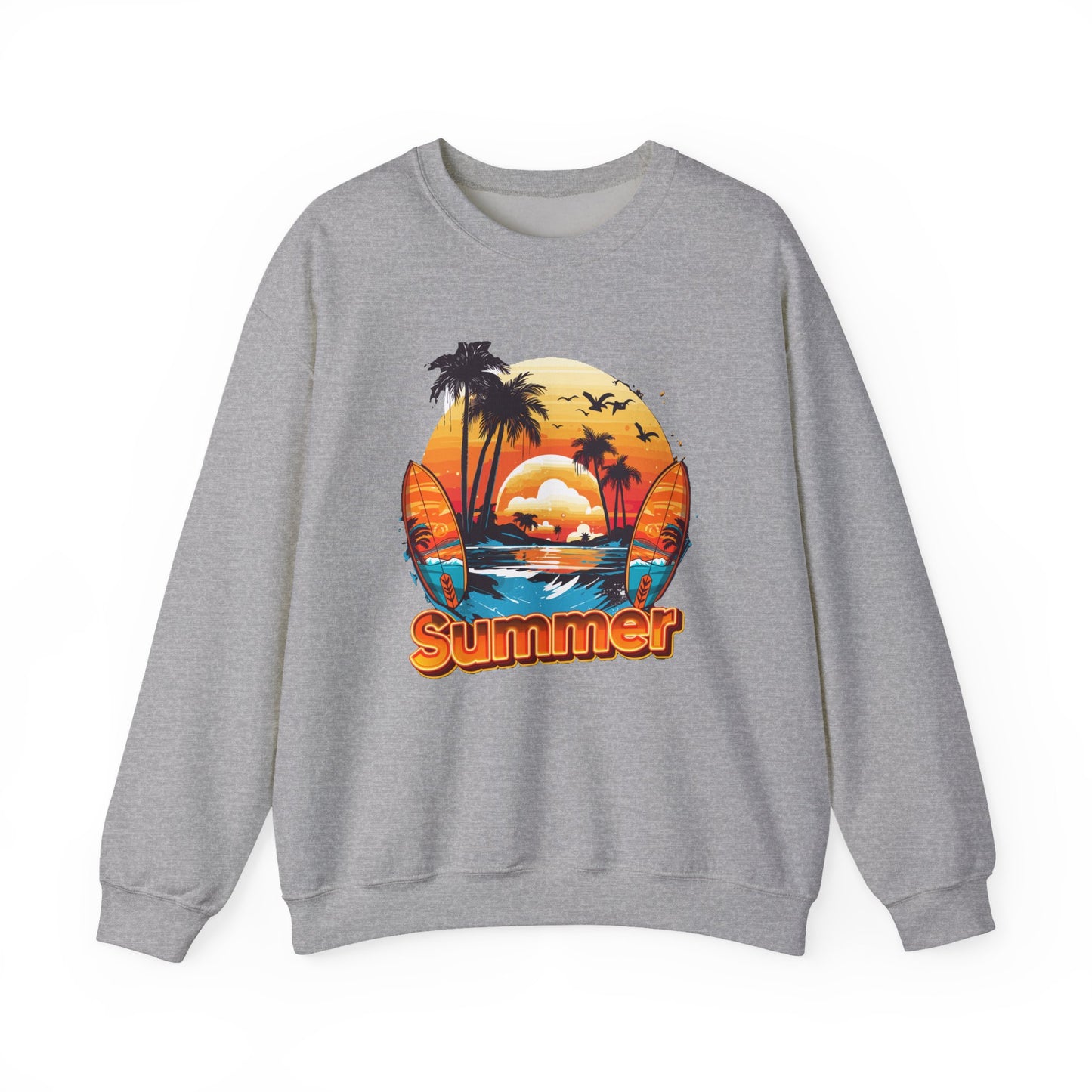 Summer Vibes Crewneck Sweatshirt, Unisex Summer Sweatshirt.