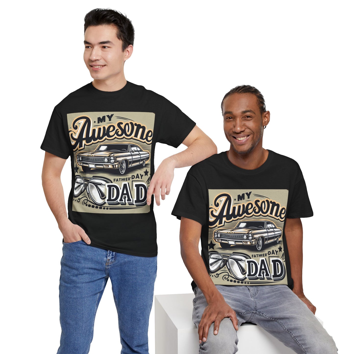 Awesome Dad  Heavy Cotton Tee
