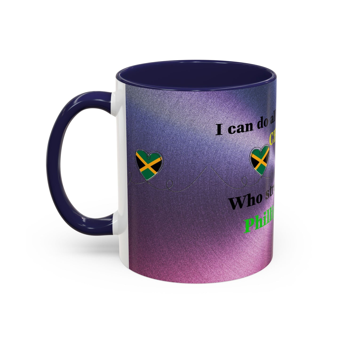 Faith-Based Coffee Cup, Inspirational Accent Coffee Mug, Christian Gift.