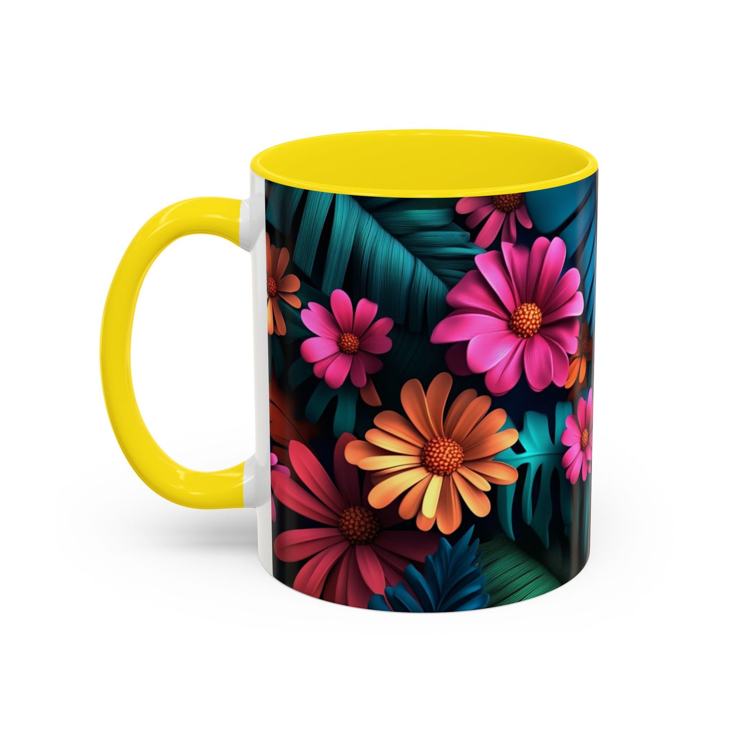 Vibrant Floral Coffee Mug