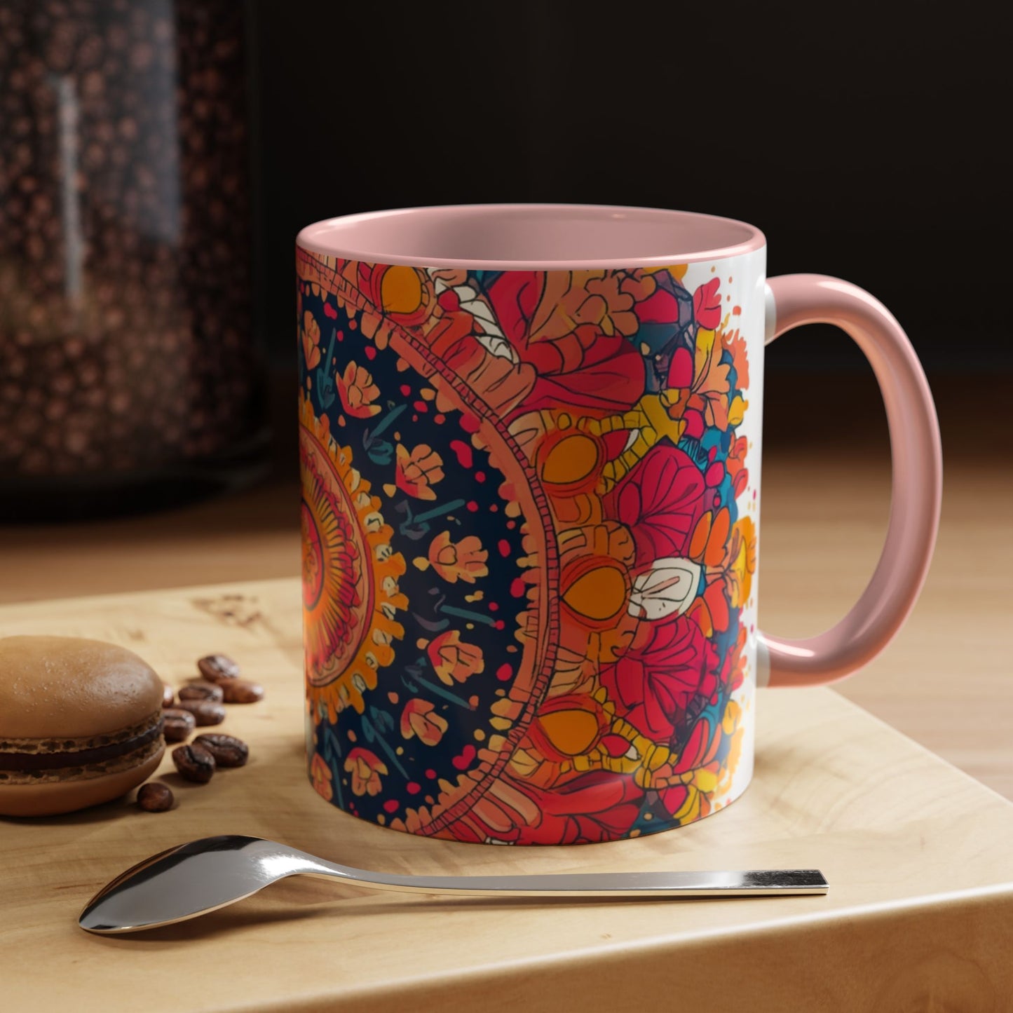 Vibrant Colorful Mandala Coffee Mug