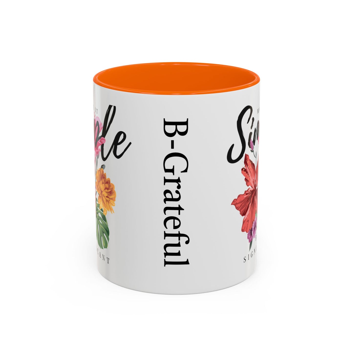 Floral Inspirational Coffee Mug.