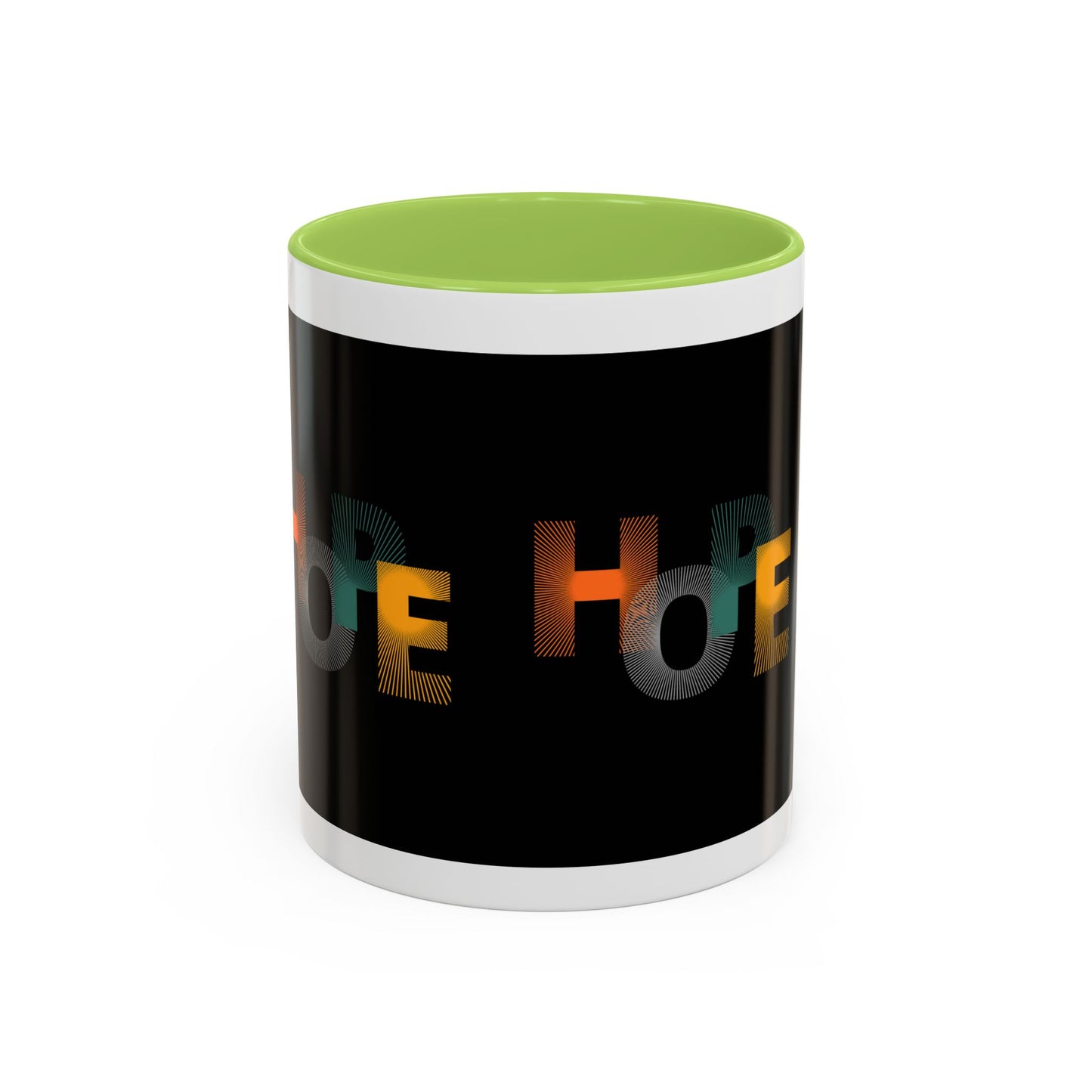 Hope-Inspired Accent Coffee Mug | Motivational Drinkware, Gift for Coffee Lovers, Inspirational Mug, Home & Office Decor, Unique Present