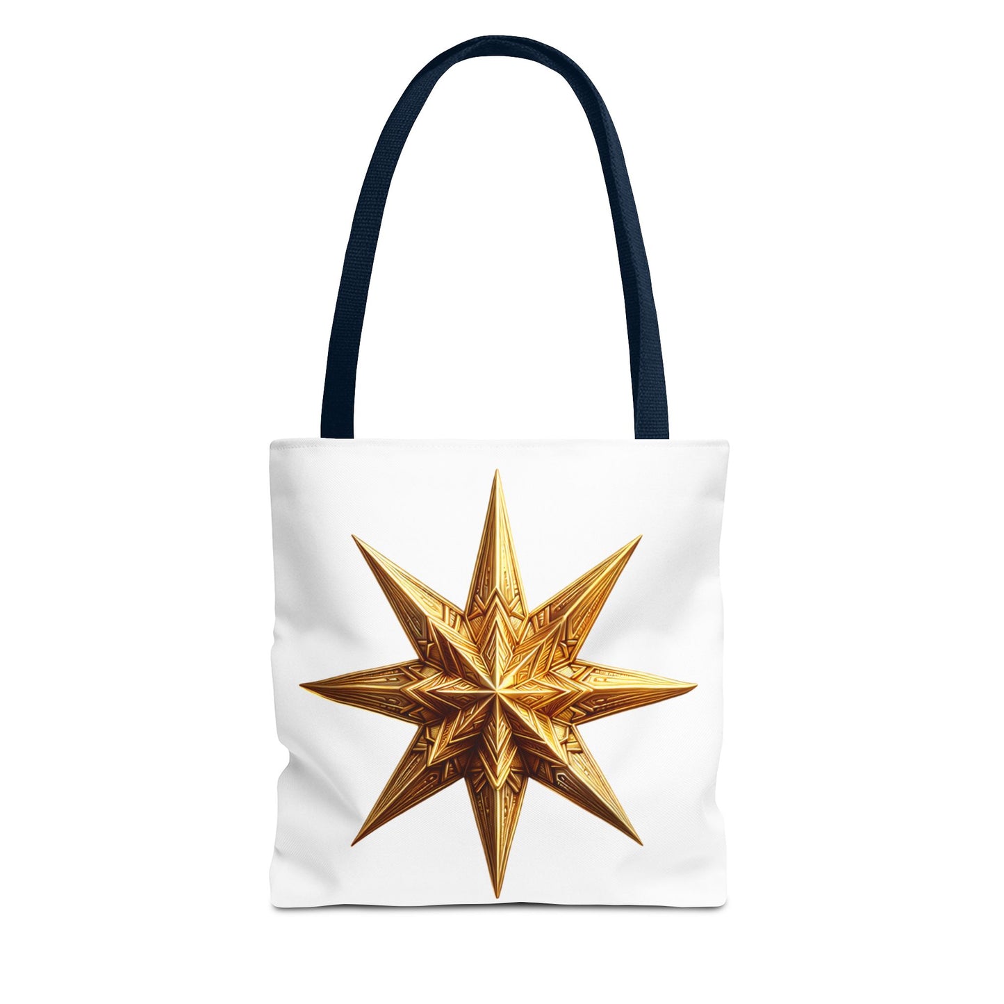 Golden Star Tote Bag, Stylish Reusable Tote, Eco-Friendly Shopping Bag.