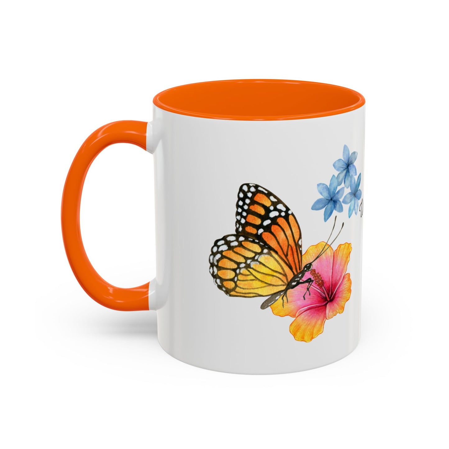 Butterfly Design Accent Mug
