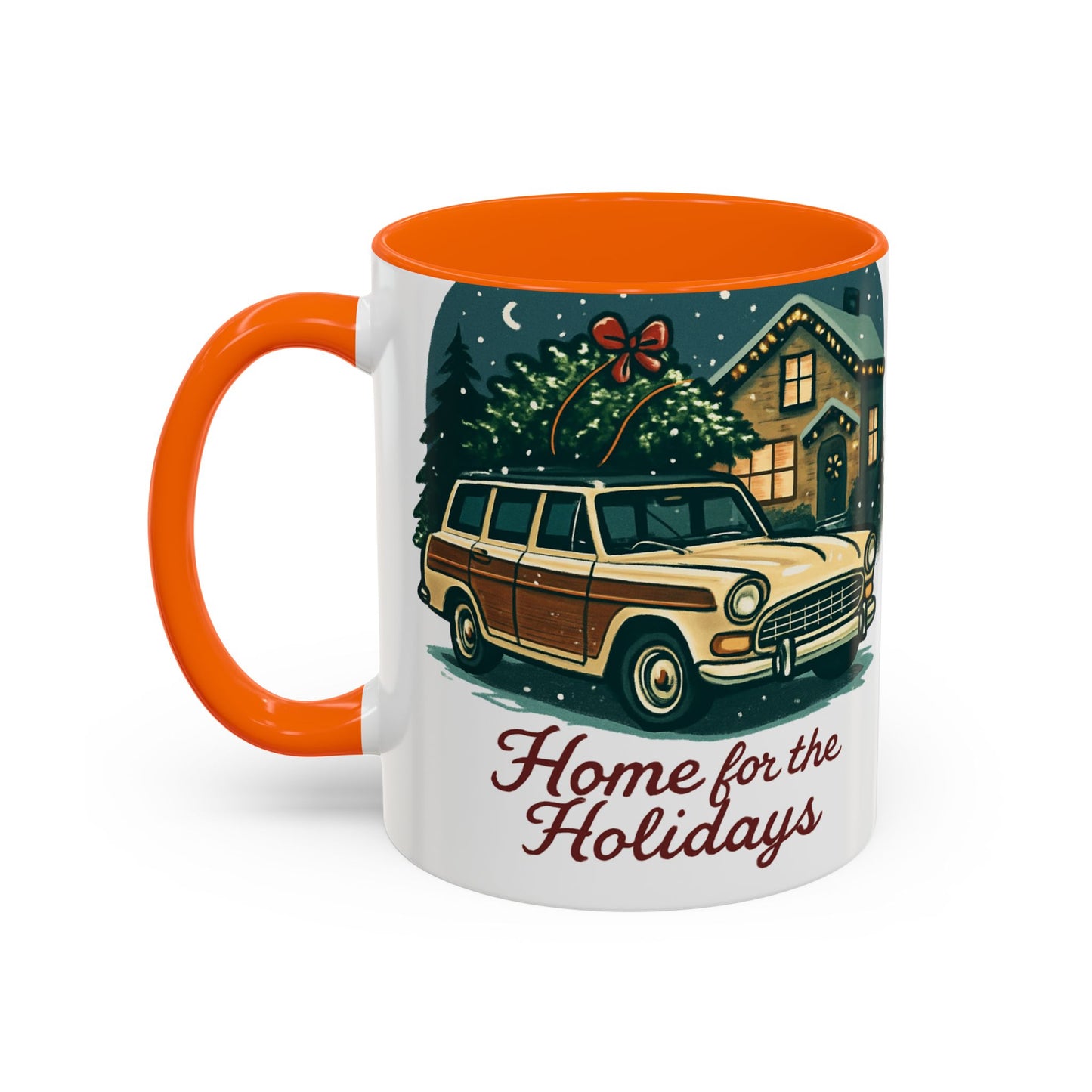 Charming Vintage Holiday Coffee Mug,