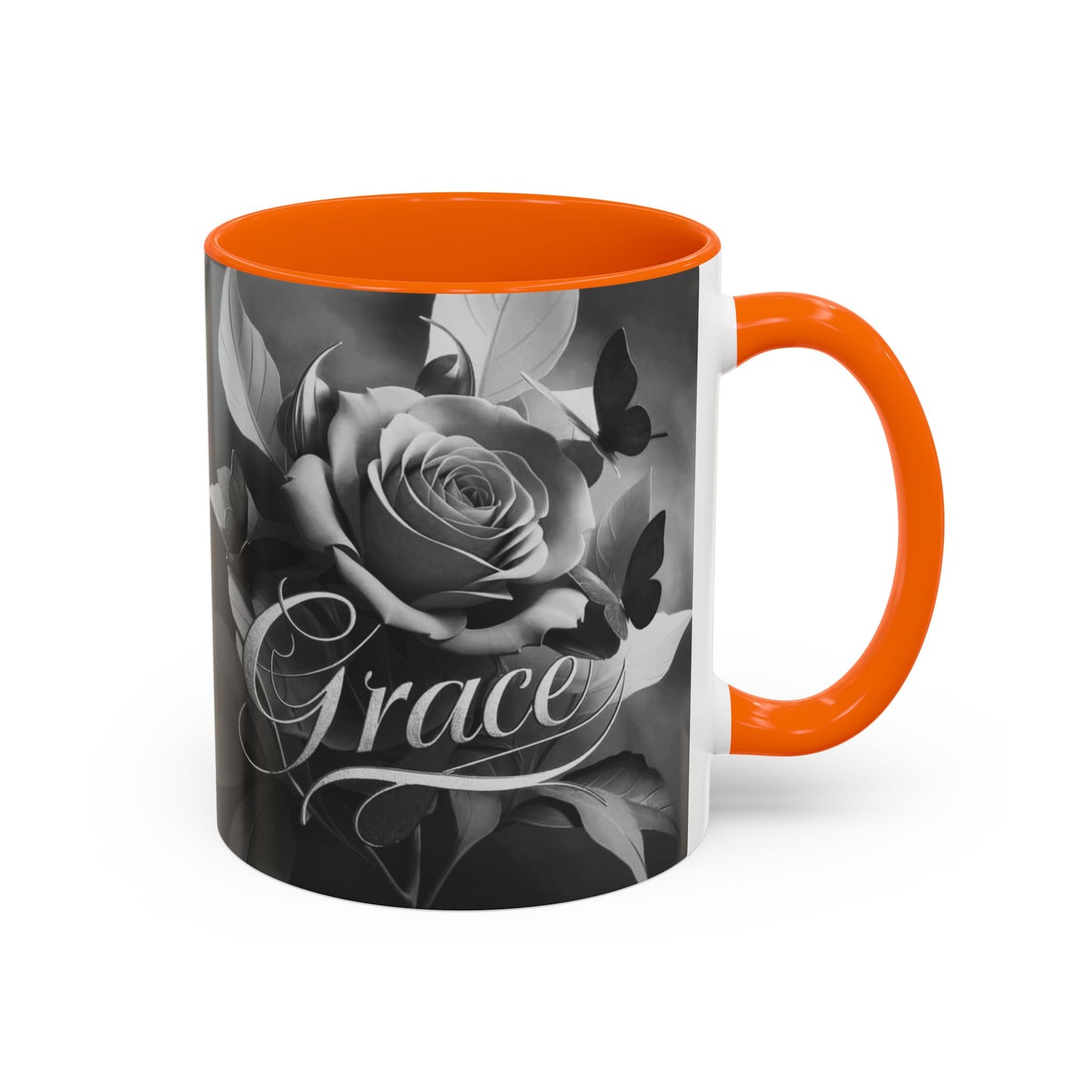 Floral Inspirational Coffee Mug, His Grace His Mercy.