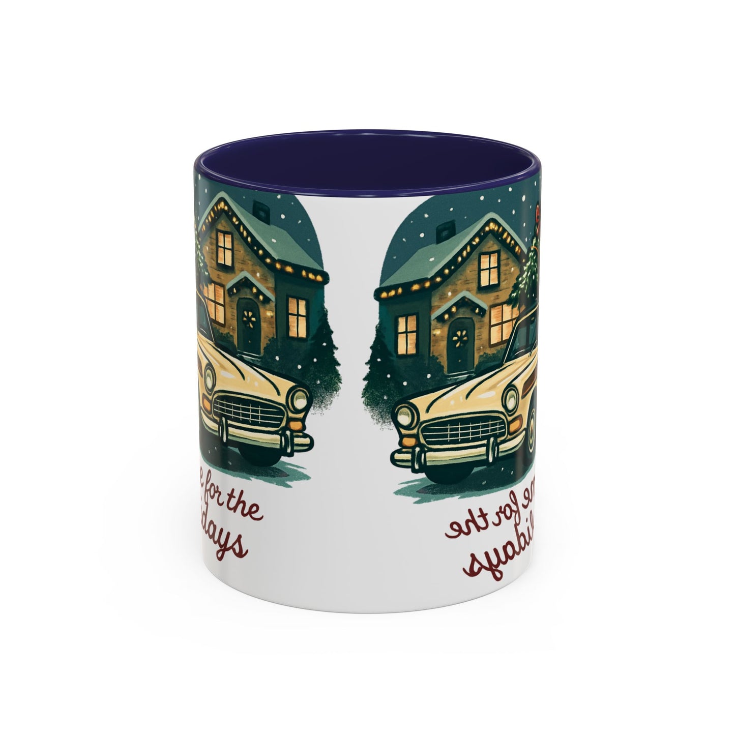 Charming Vintage Holiday Coffee Mug,