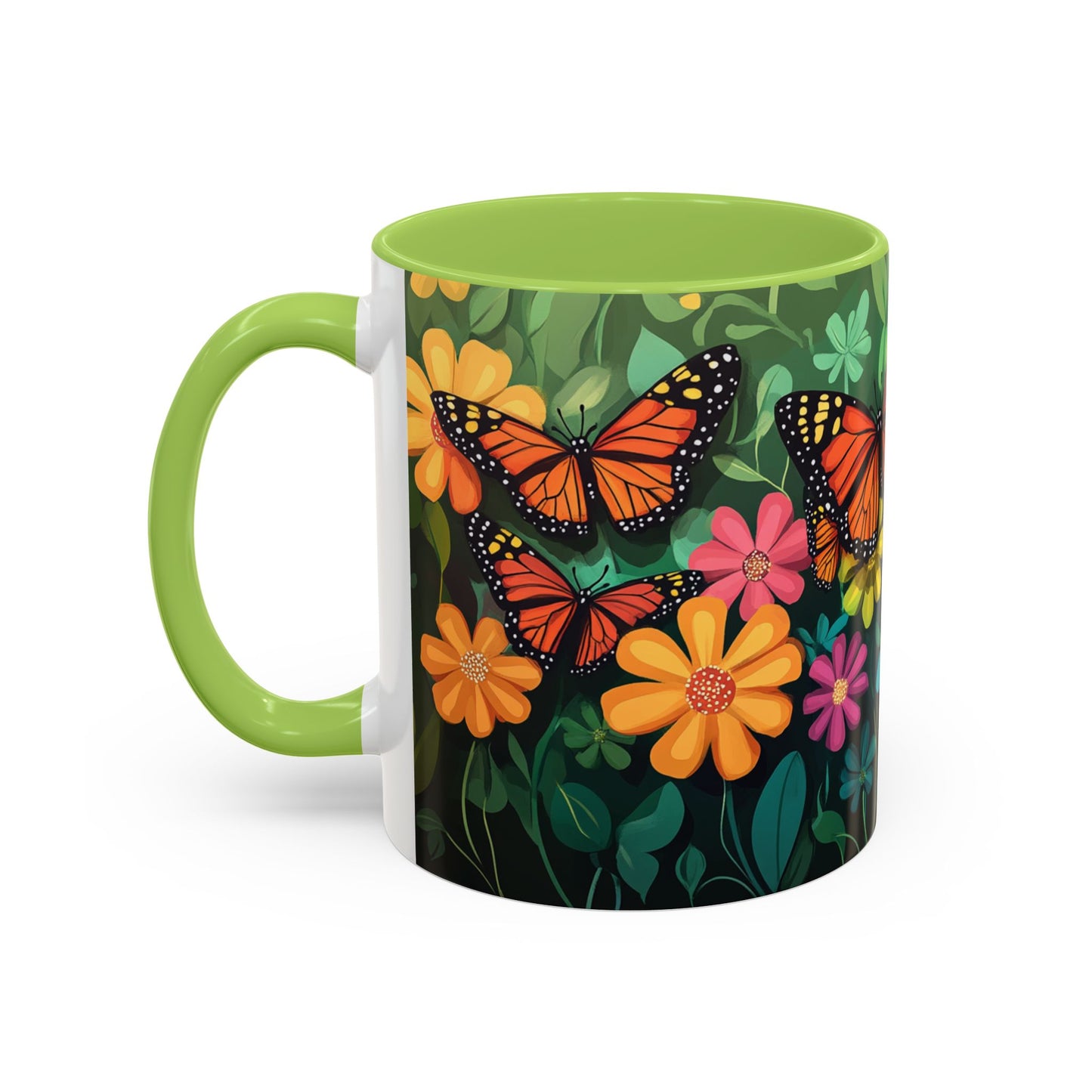 Unique Butterfly Garden Accent Coffee Mug