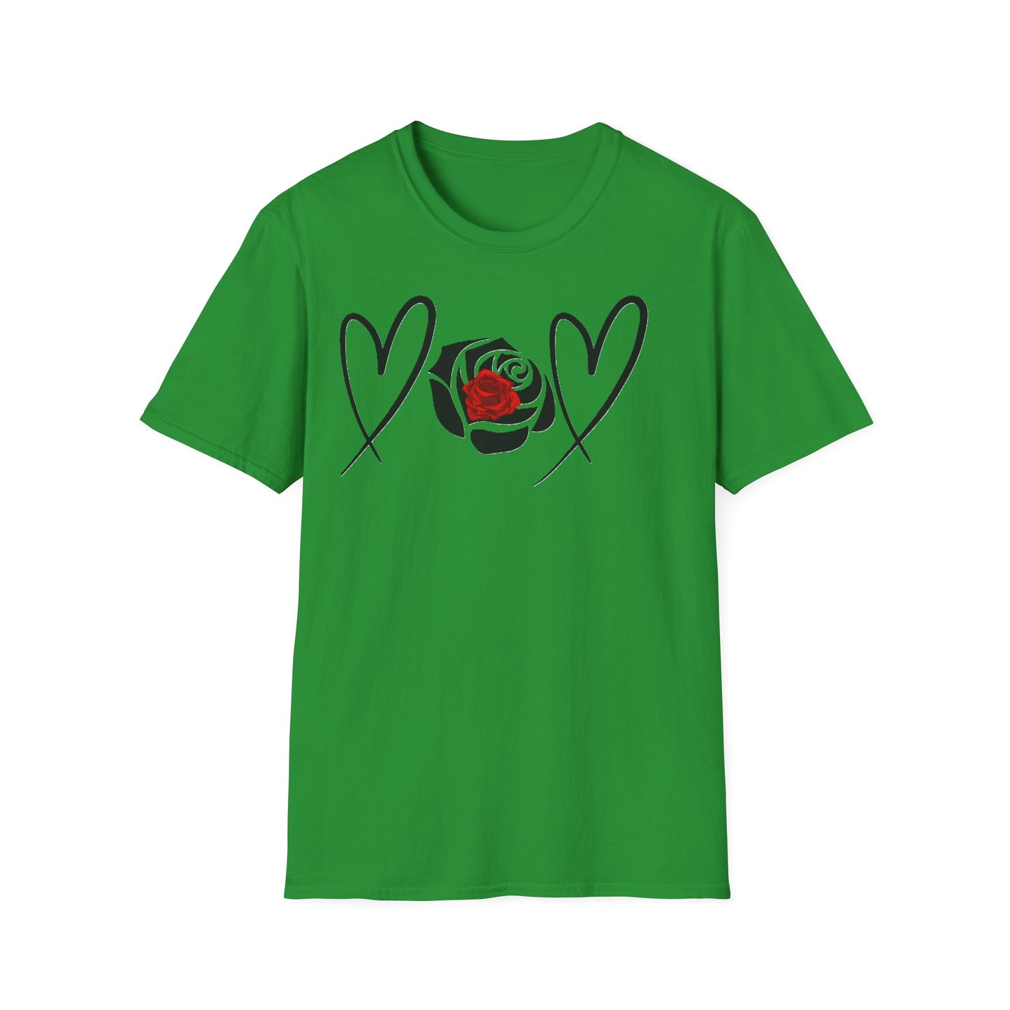 Heart & Rose Graphic Unisex T-Shirt