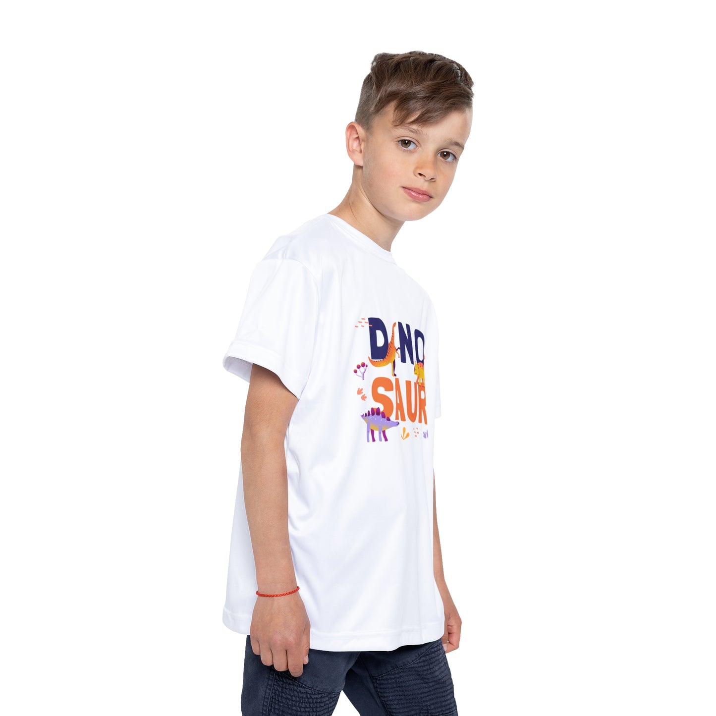 Kids Dinosaur Sports Jersey - Fun AOP Tee, Birthday Gift, Playwear, Dinosaur Lovers, Sports Team Apparel