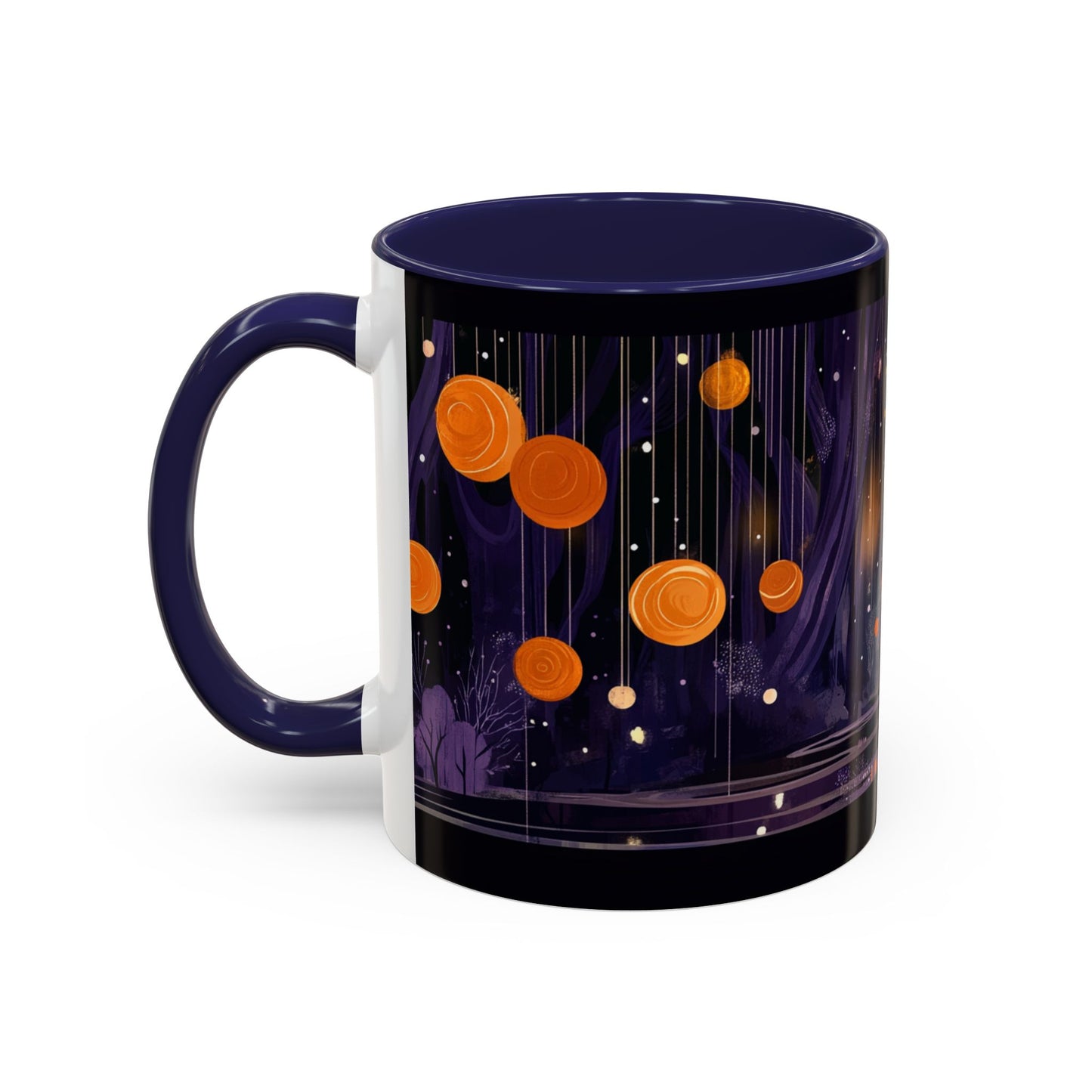 Whimsical Nighttime Coffee Mug - Cozy Mug for Coffee Lovers, Unique Gift for Friends, Tea Mug, Home Decor, Cute Cat Art