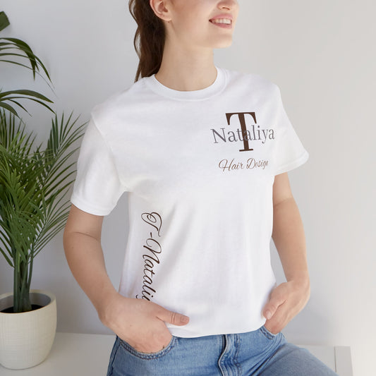 Nataliya Hair Design T-Shirt — Elegant Salon Logo Tee