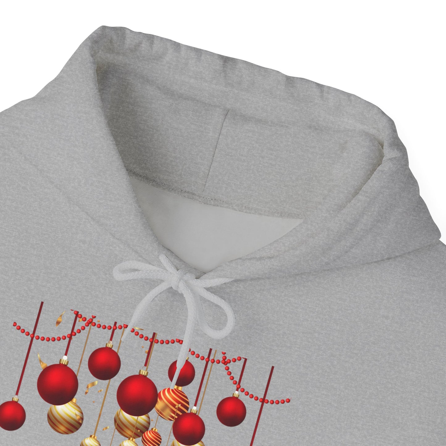 Christmas Ornaments Hoodie — "A Christmas Time Yuh Nuh" Festive Holiday Sweatshirt