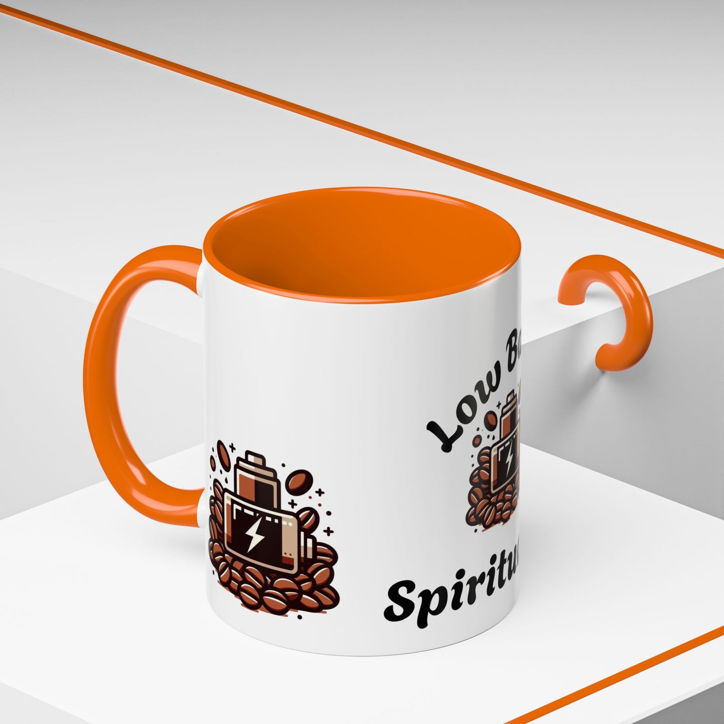 Low Battery Coffee Mug, Funny Coffee Cup