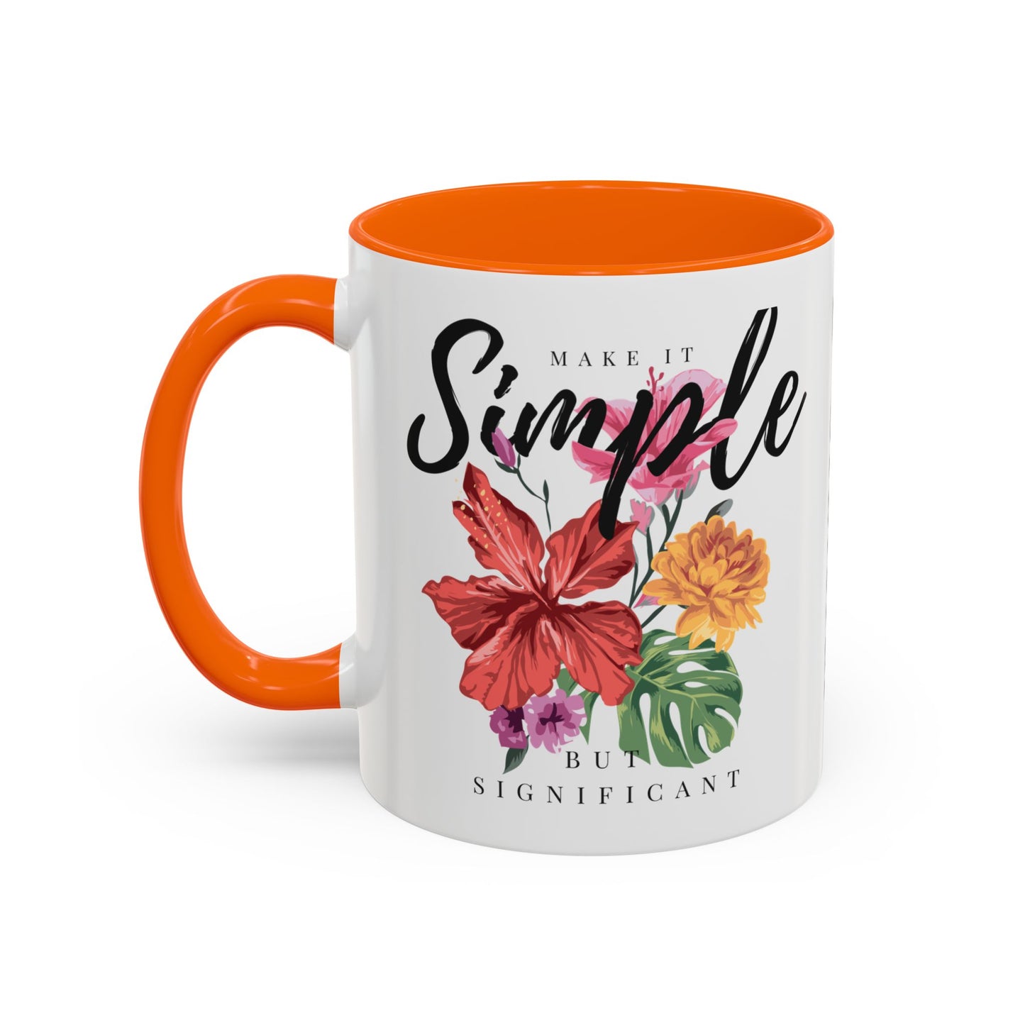 Floral Inspirational Coffee Mug.