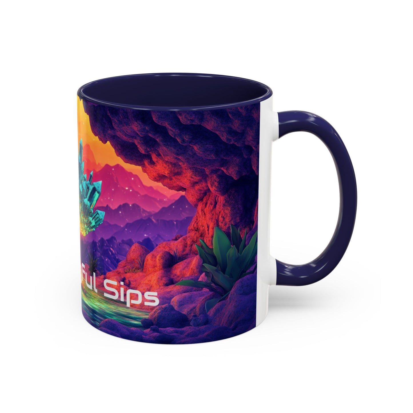 Vibrant Accent Coffee Mug with Inspirational Design, Ideal for Gift Giving, Home Decor, Office Drinkware, Art Lovers, Meaningful Sips