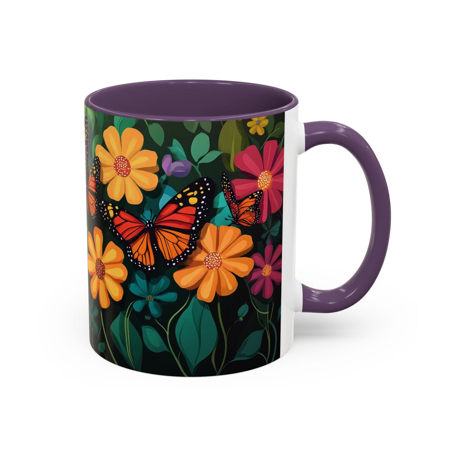 Unique Butterfly Garden Accent Coffee Mug