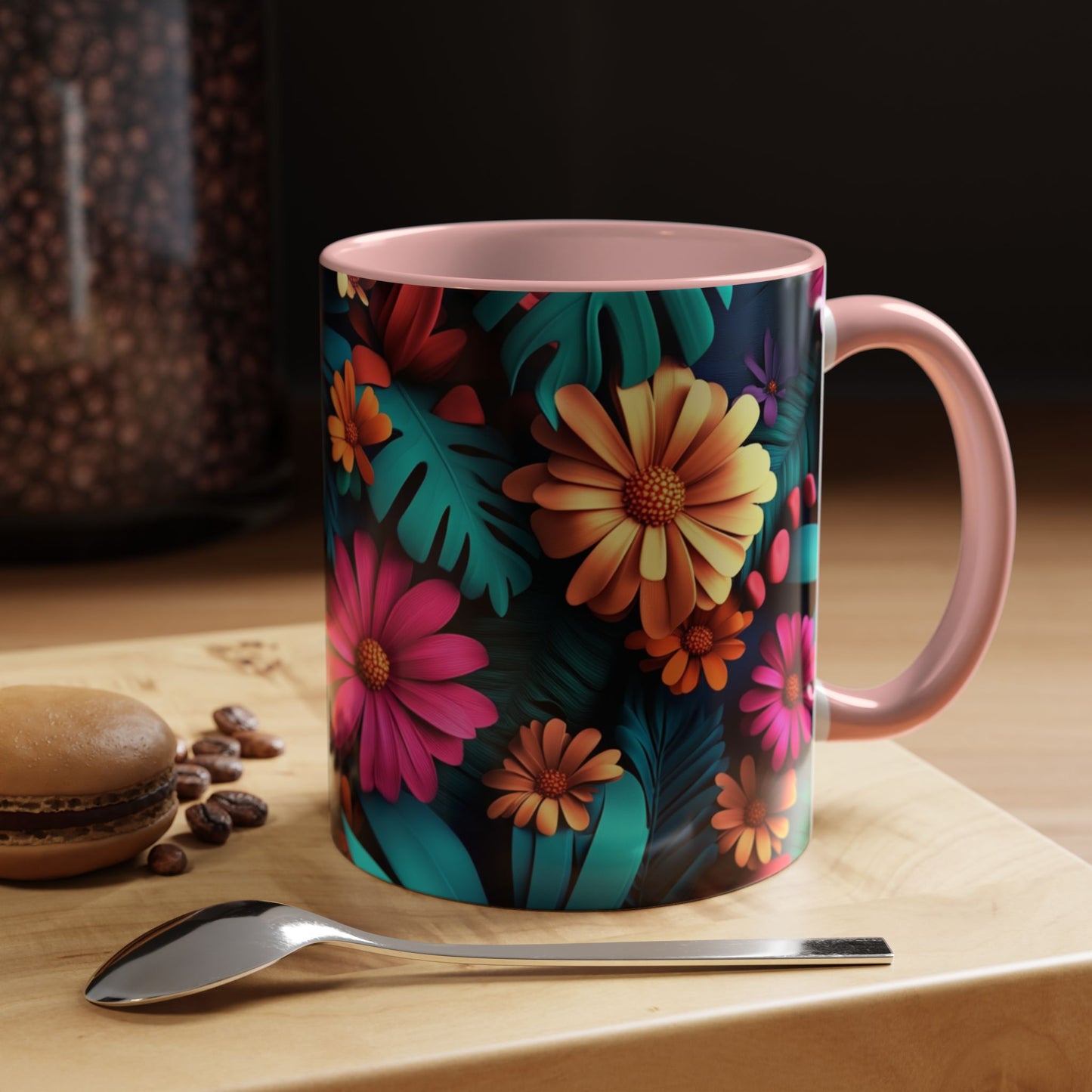 Vibrant Floral Coffee Mug