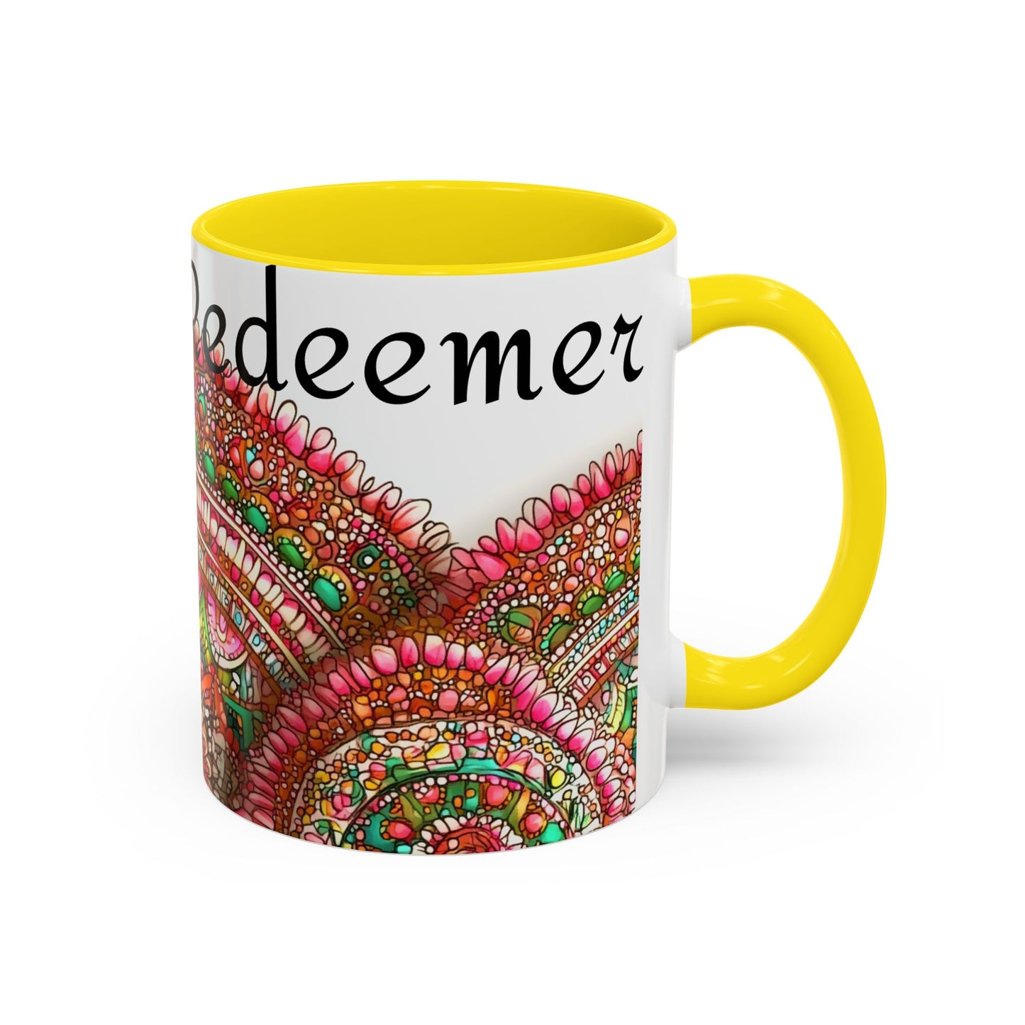 Colorful Spiritual Coffee Mug "God is my Redeemer"