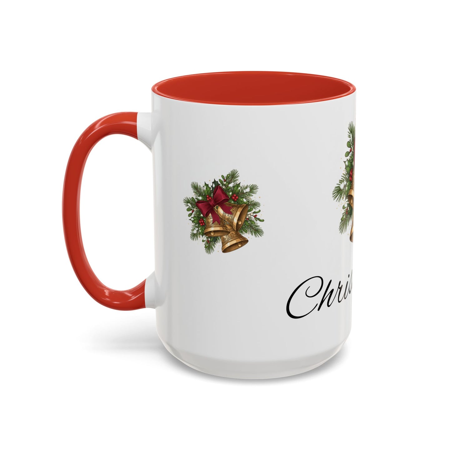 Christmas Bells 'Christ is King' Accent Coffee Mug