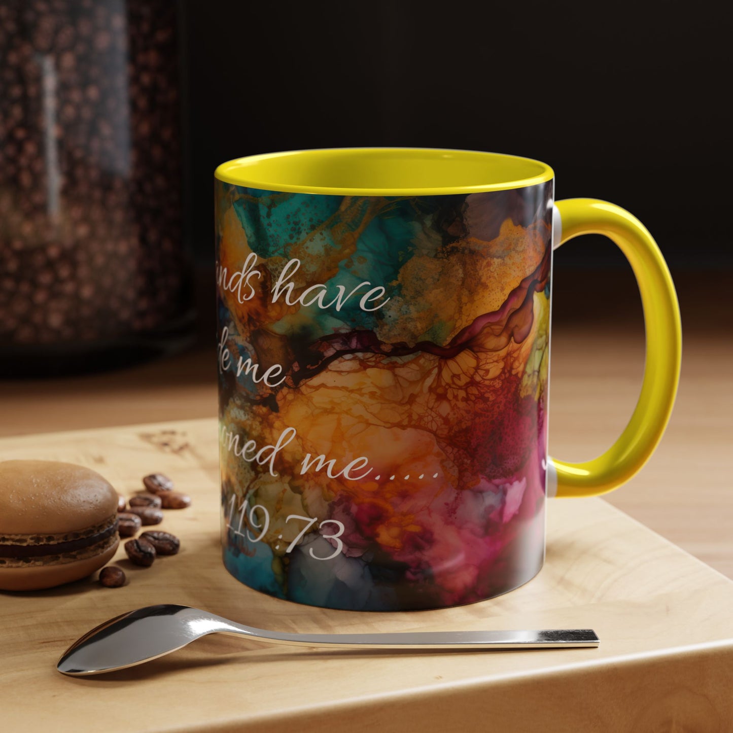 Inspirational Coffee Mug, Colorful Art Mug.