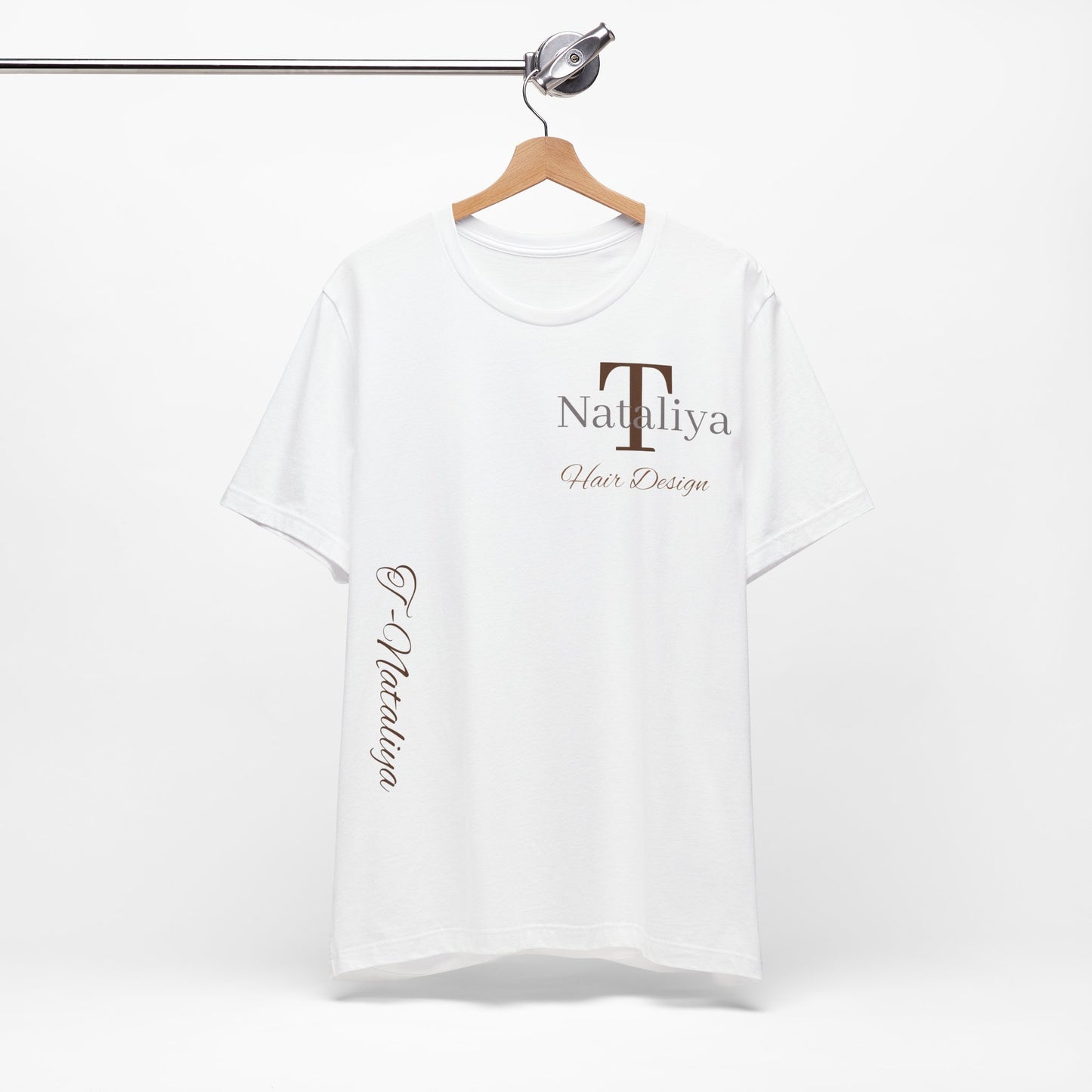 Nataliya Hair Design T-Shirt — Elegant Salon Logo Tee