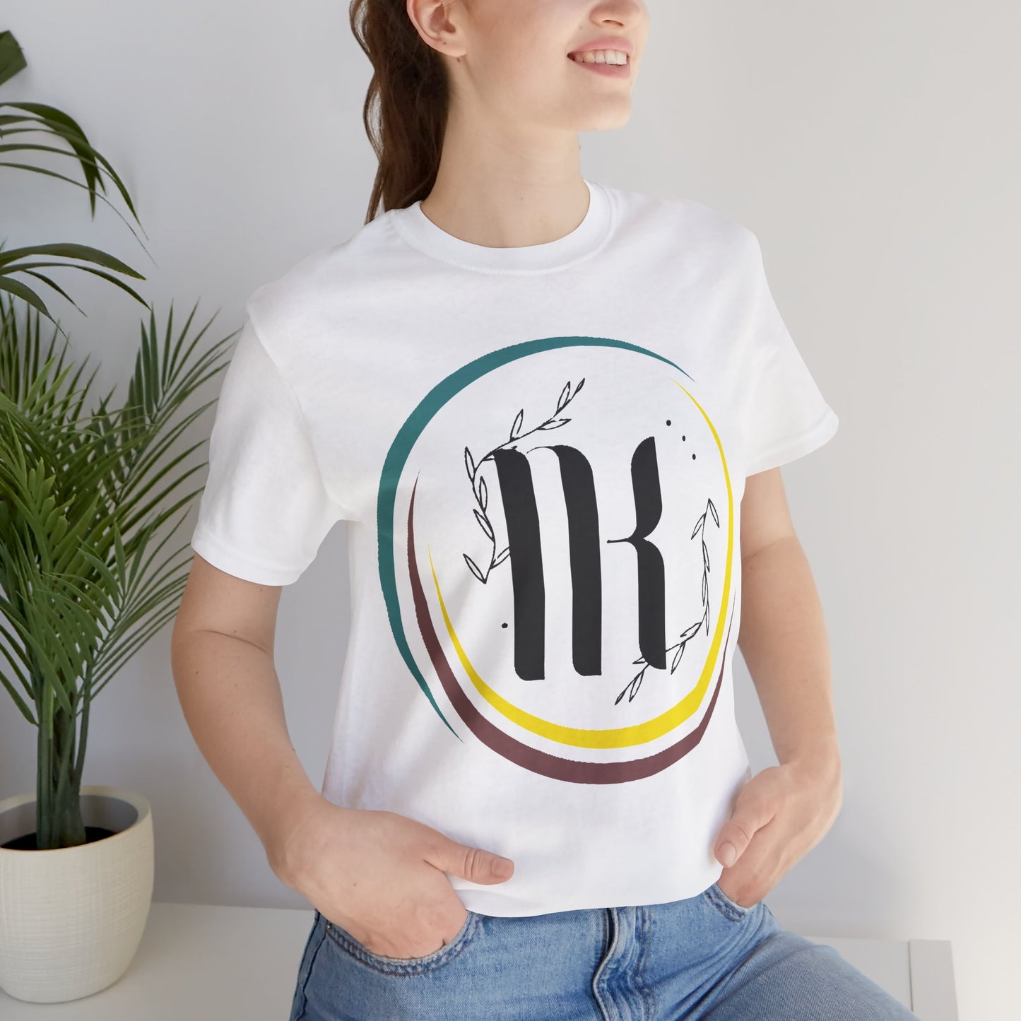 Chic Unisex Jersey Tee with Minimalist Design, Casual Summer Shirt, Gift for Nature Lovers, Everyday Wear, Stylish Graphic T-Shirt
