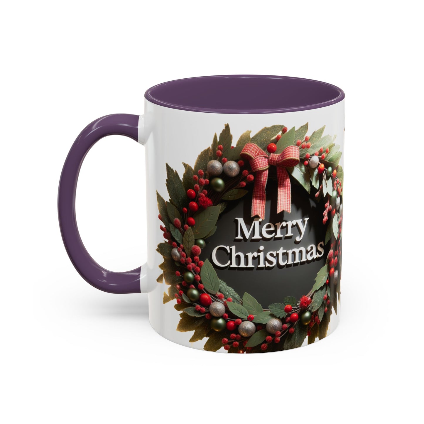 Festive Merry Christmas Mug, Holiday Coffee Cup.
