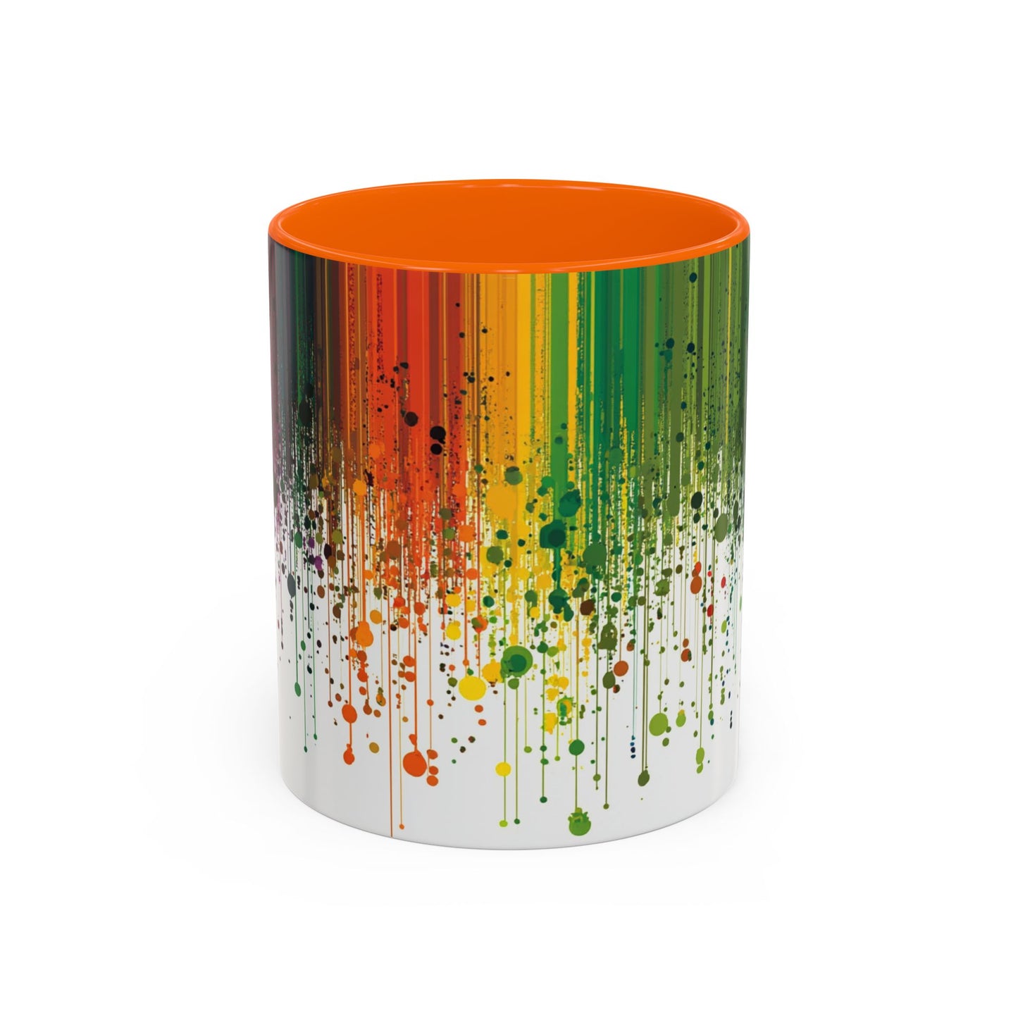 Vibrant Drip Pattern Ceramic Coffee Mug.