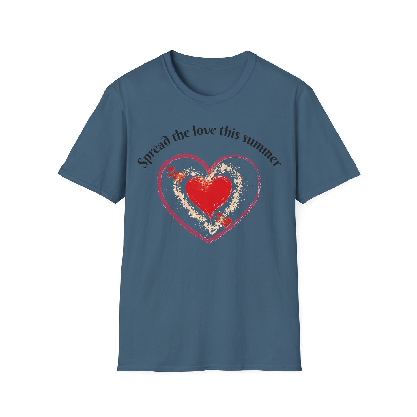 Heartfelt Love T-Shirt, Romantic Apparel, Softstyle Top
