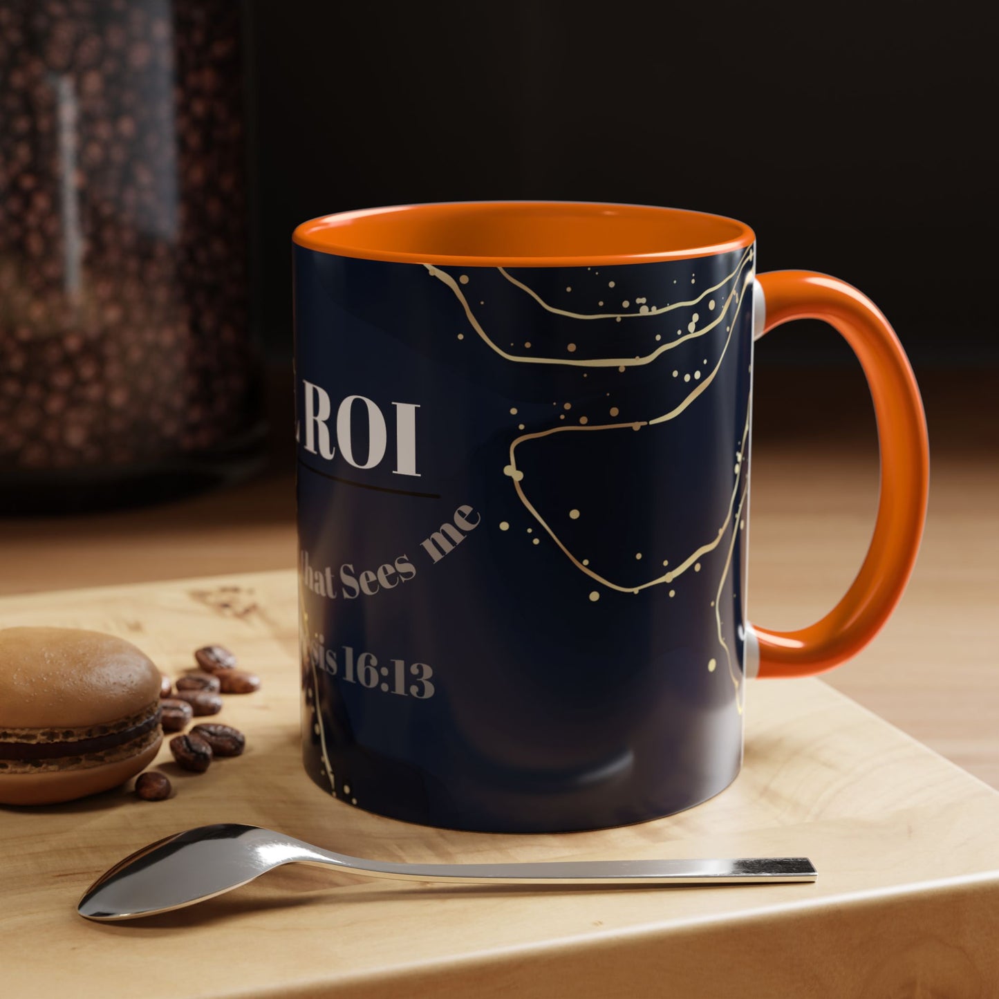 Elegant Inspirational Coffee Mug "El Roi", The God that Sees Me.