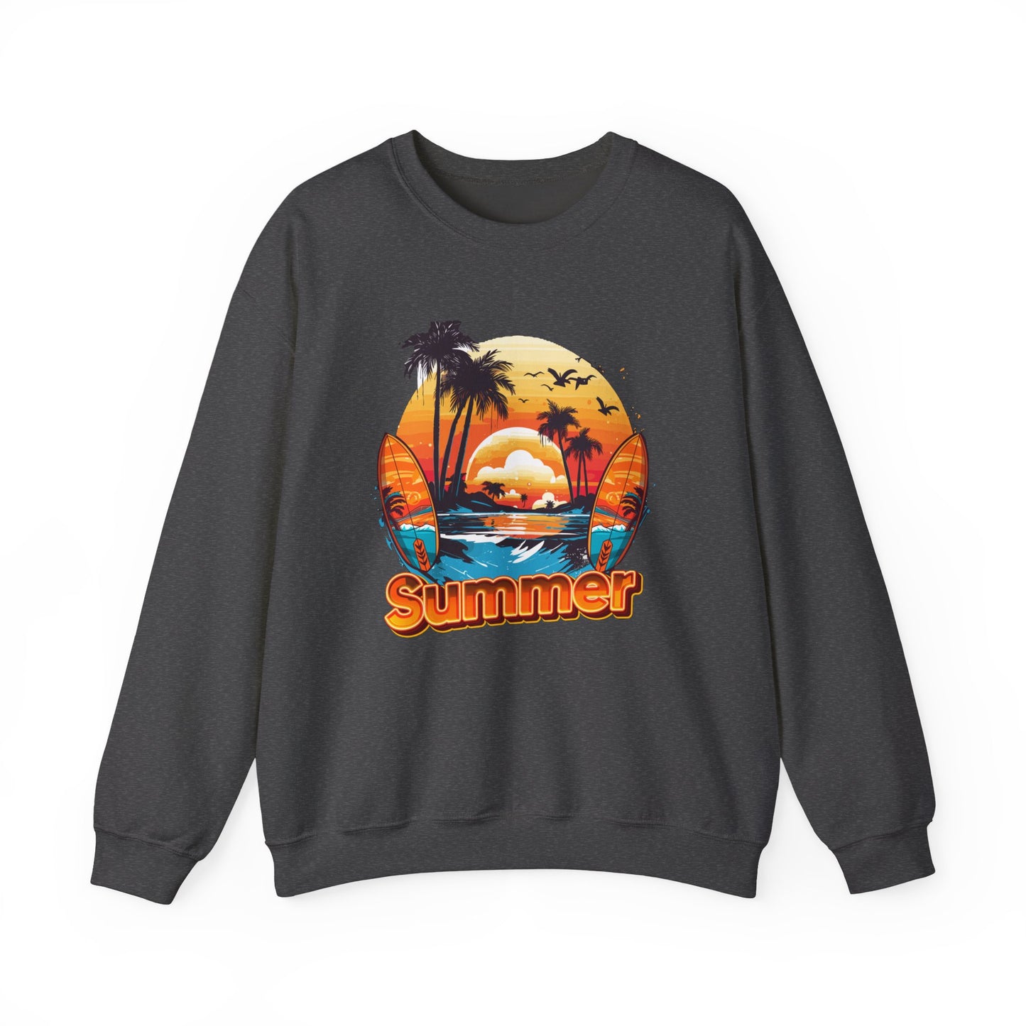 Summer Vibes Crewneck Sweatshirt, Unisex Summer Sweatshirt.